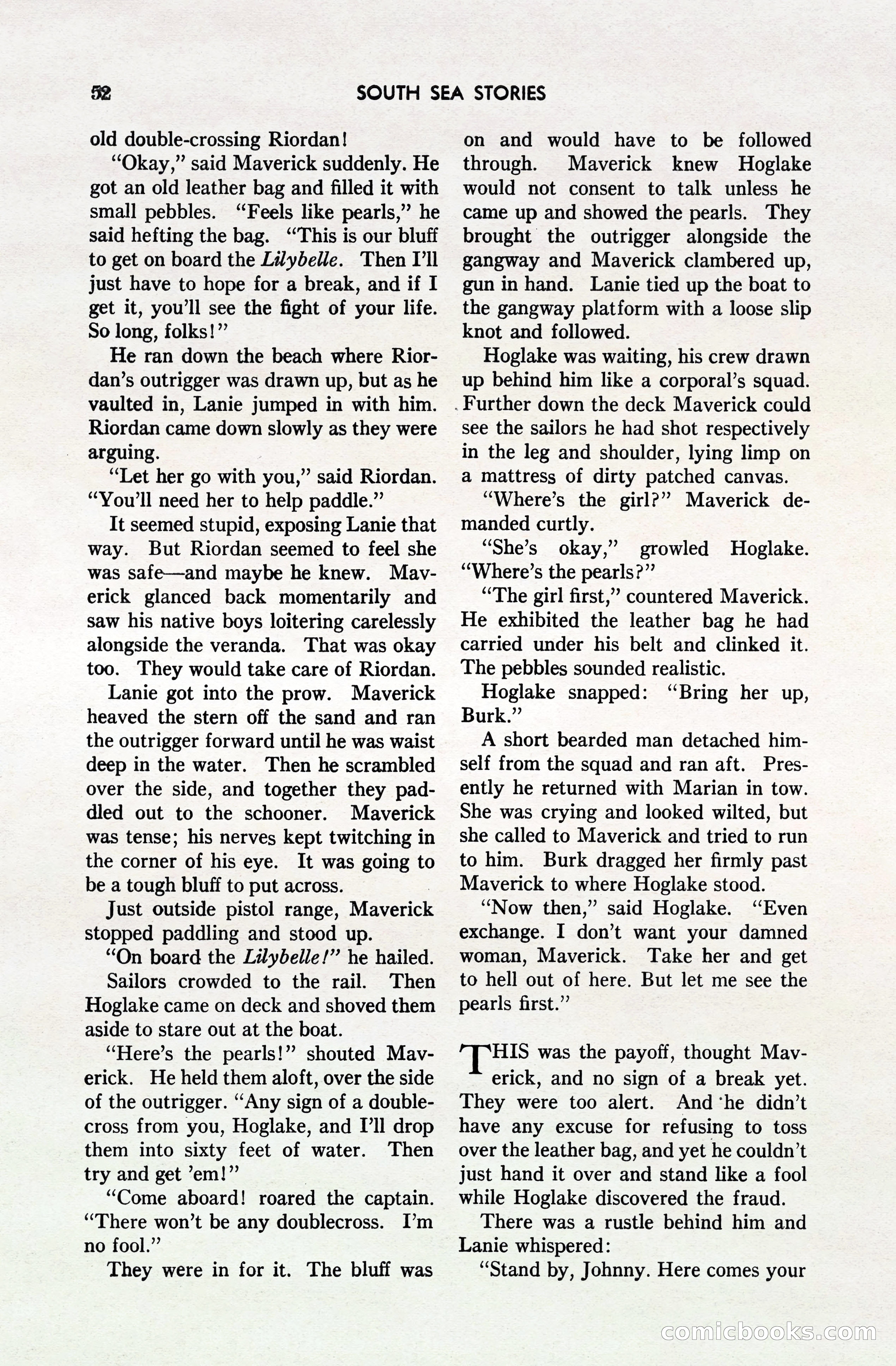 South Sea Stories, October 1940 — page 50 of 143
