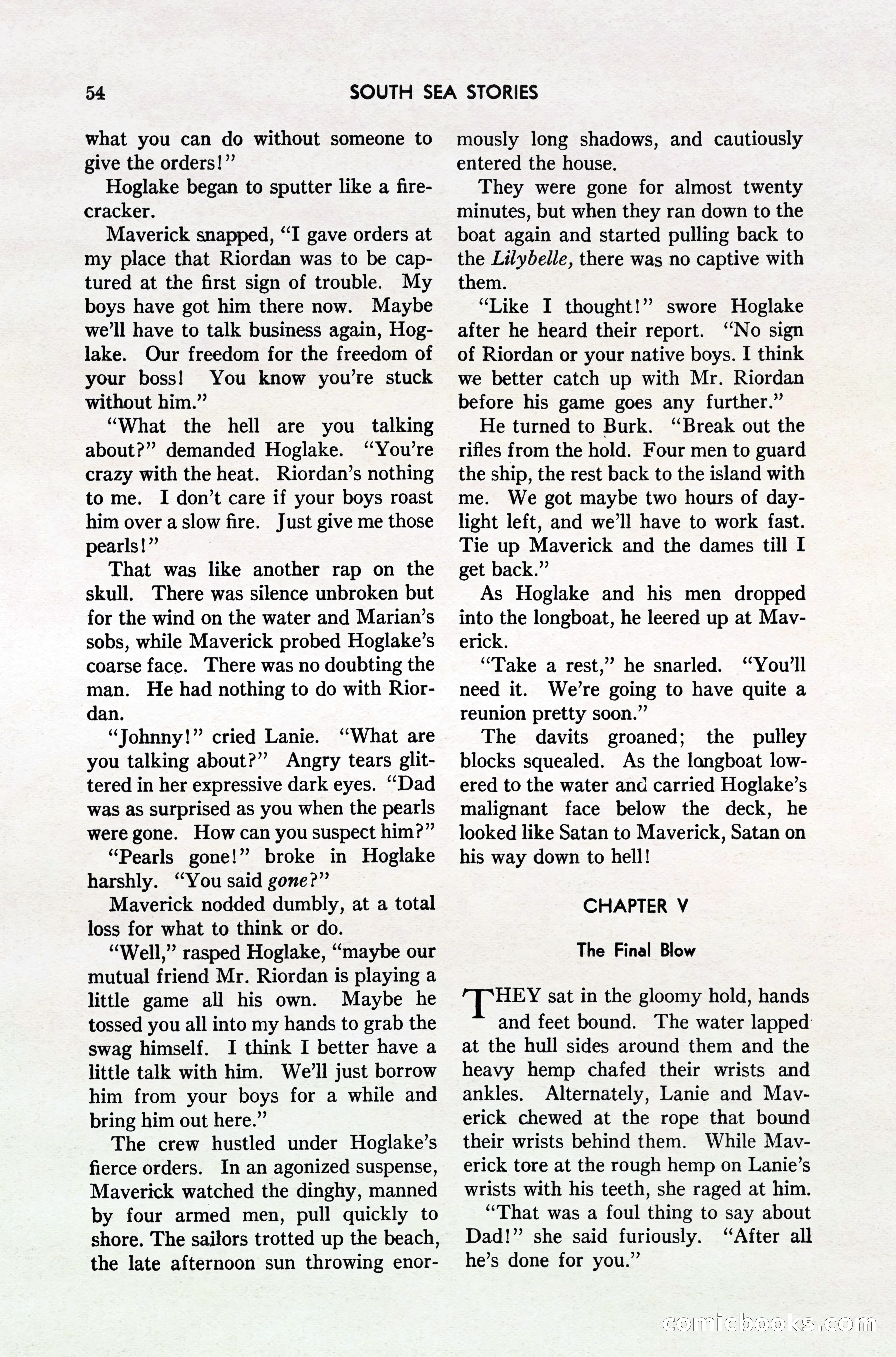 South Sea Stories, October 1940 — page 52 of 143