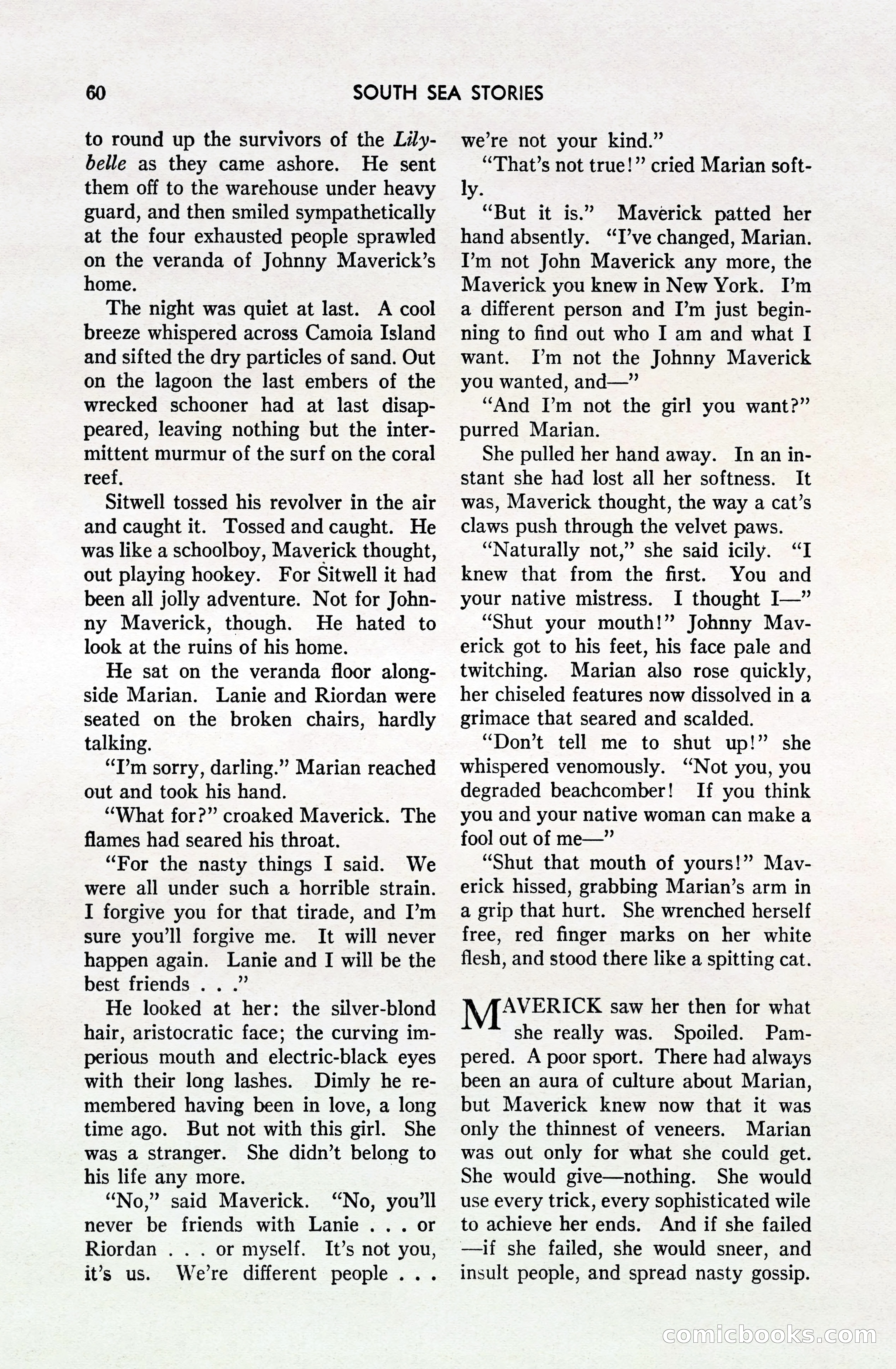 South Sea Stories, October 1940 — page 58 of 143