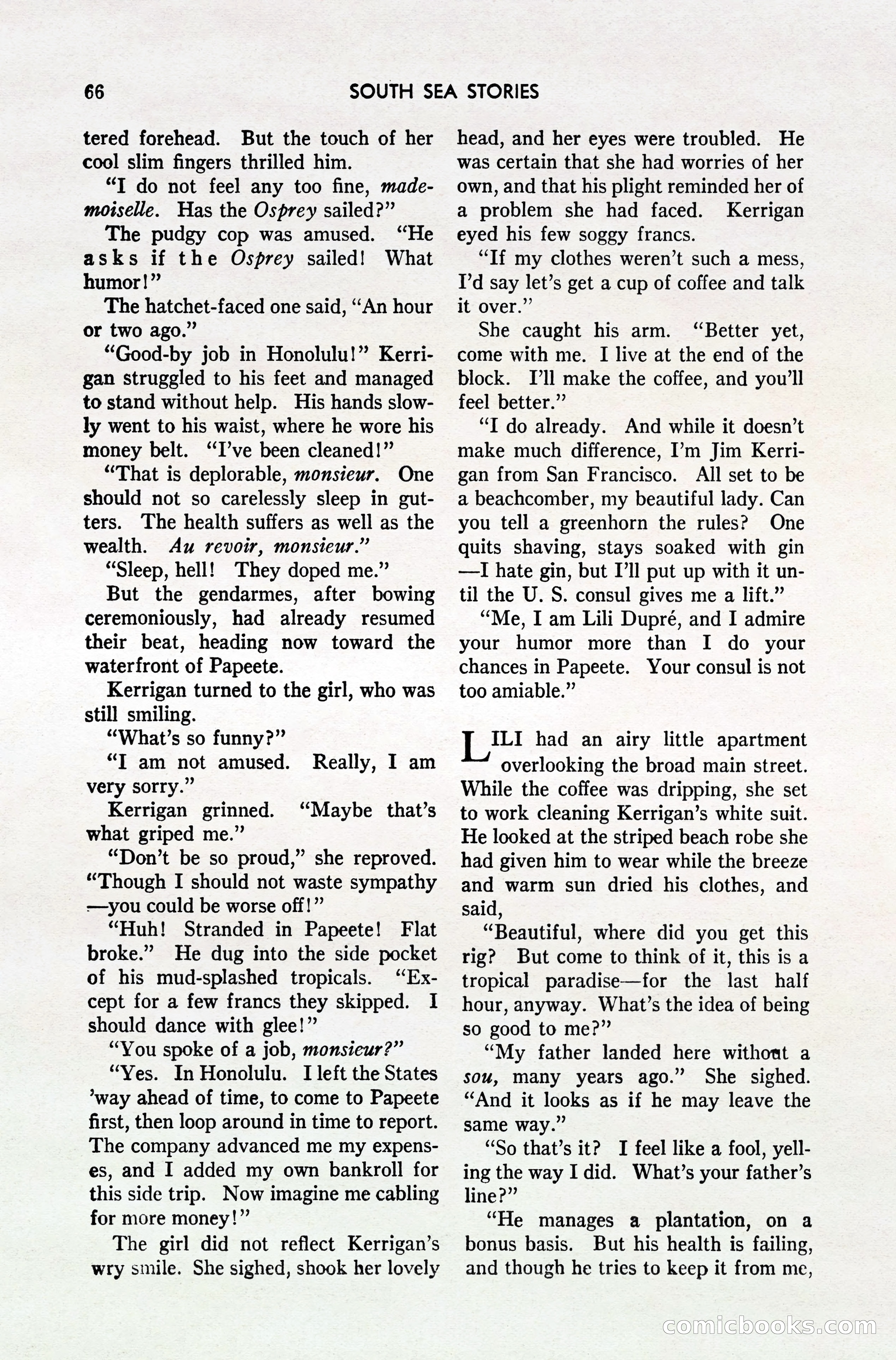 South Sea Stories, October 1940 — page 63 of 143