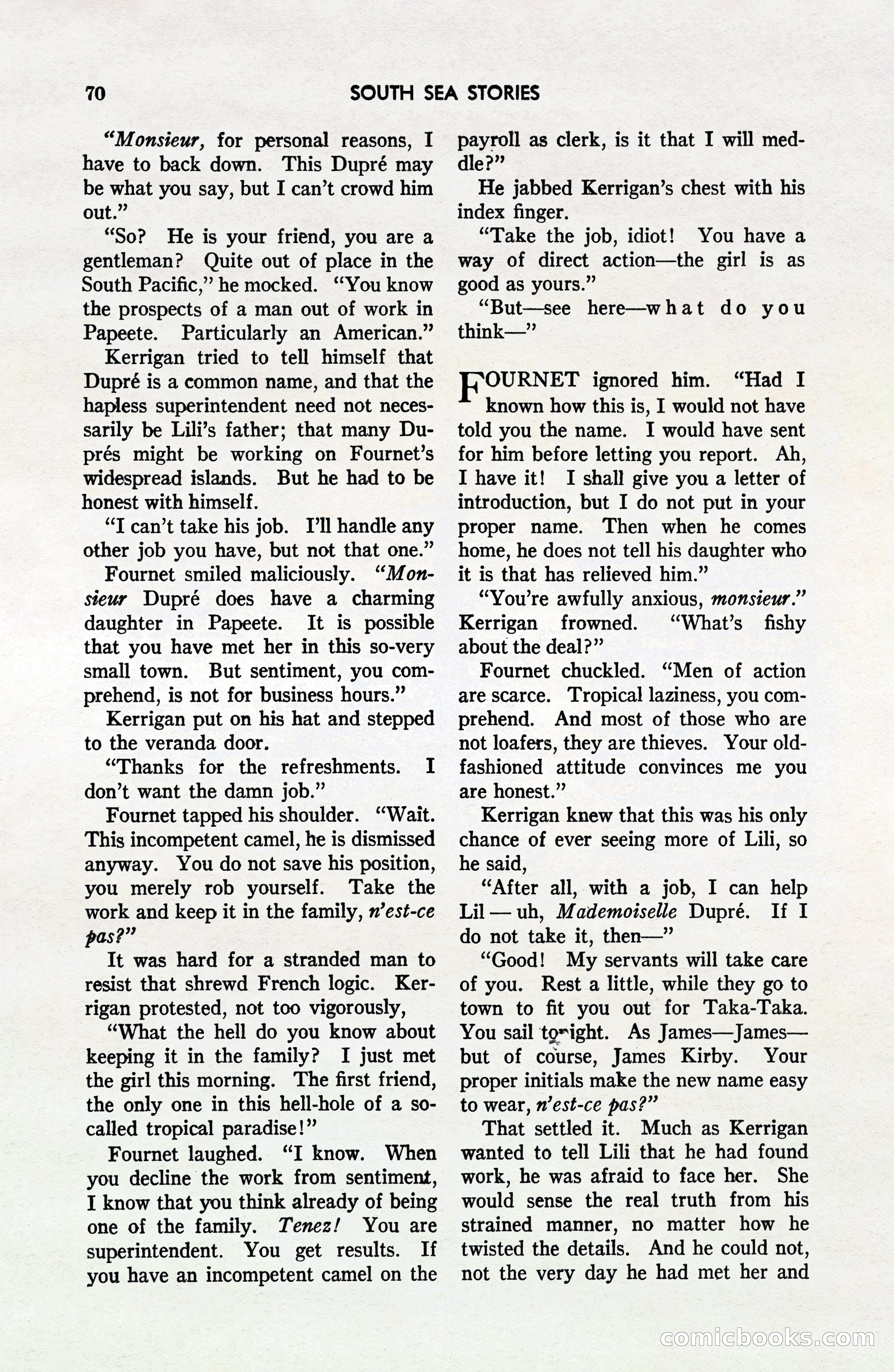 South Sea Stories, October 1940 — page 67 of 143