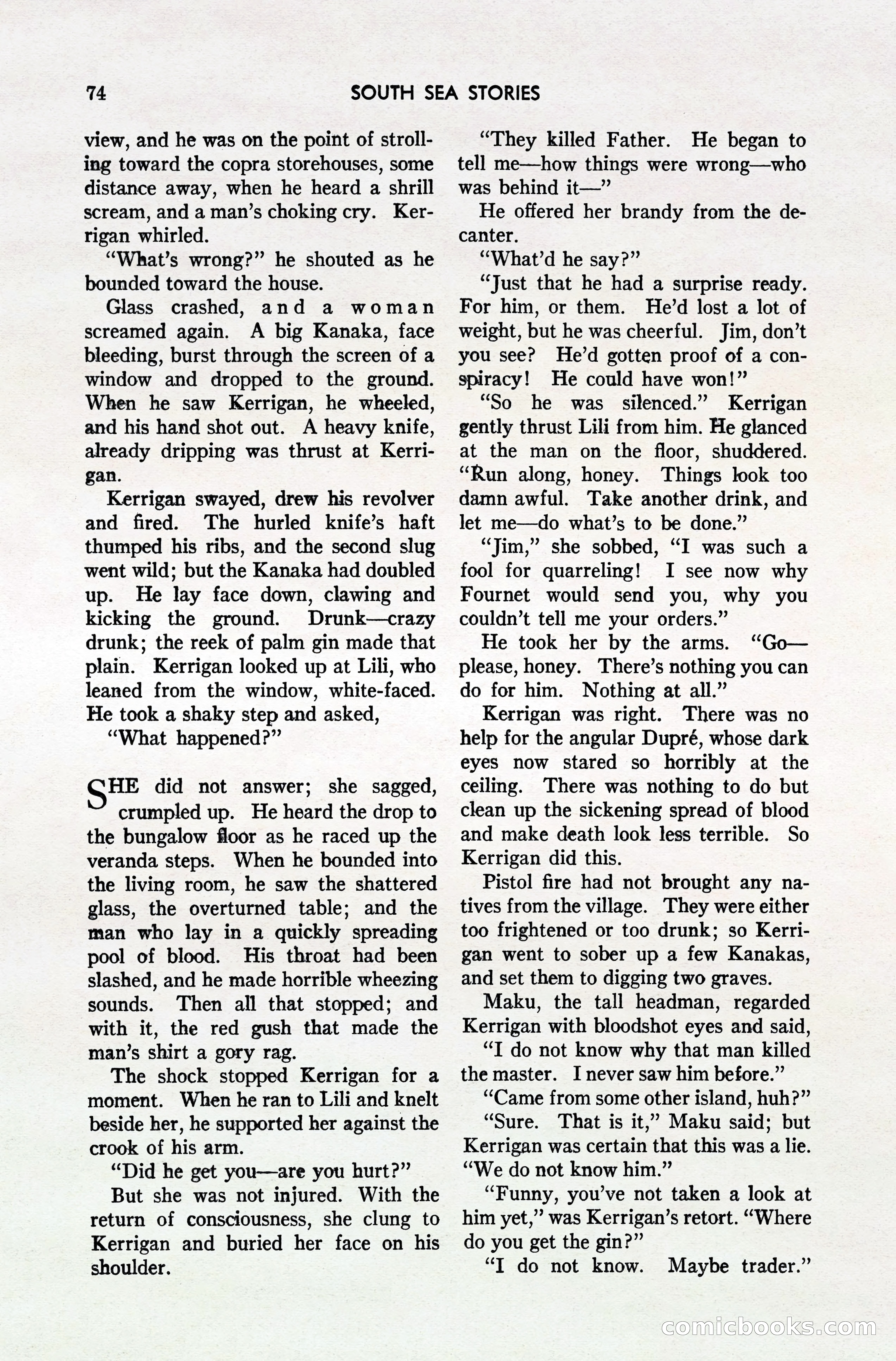 South Sea Stories, October 1940 — page 71 of 143