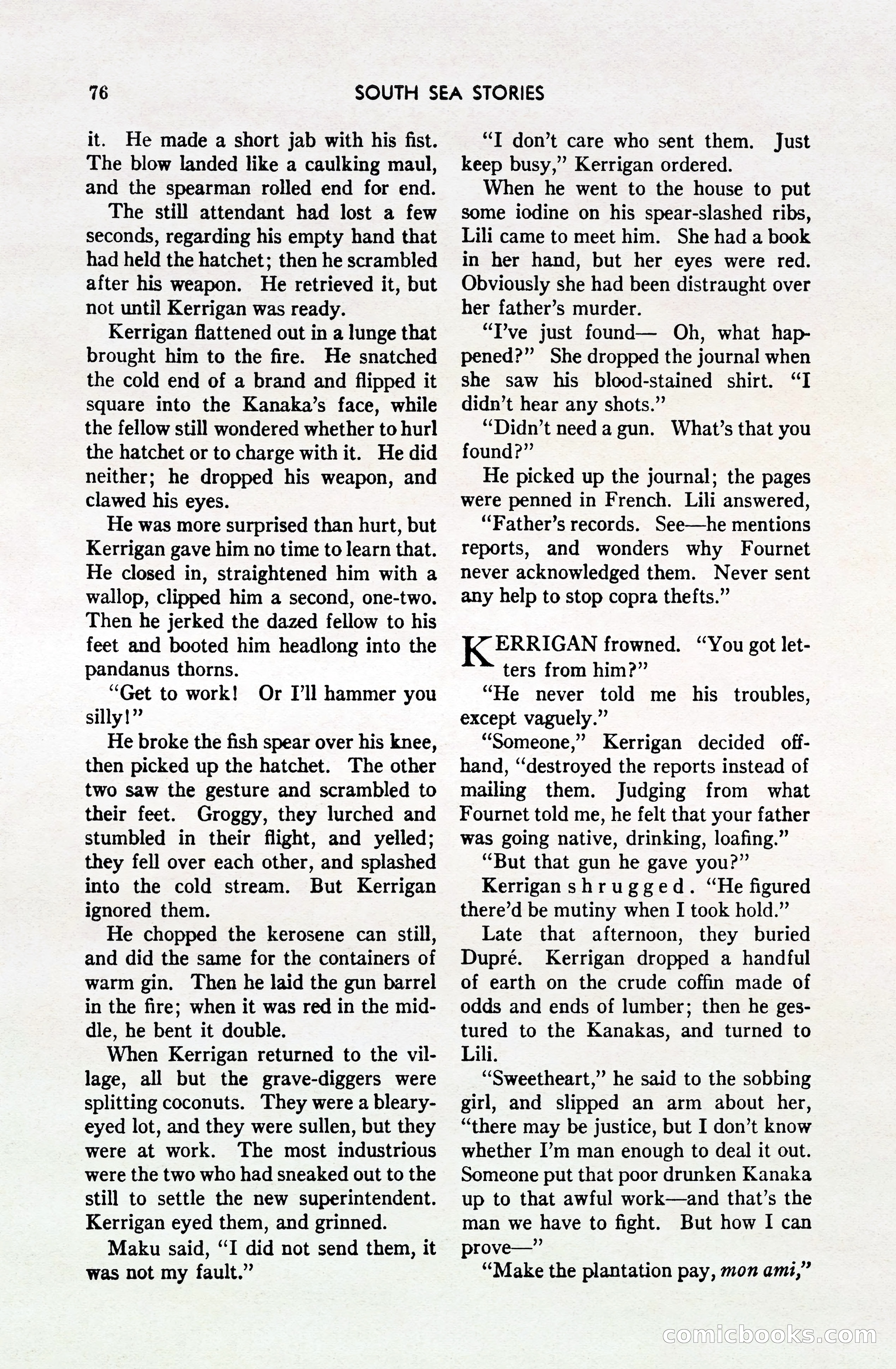 South Sea Stories, October 1940 — page 73 of 143