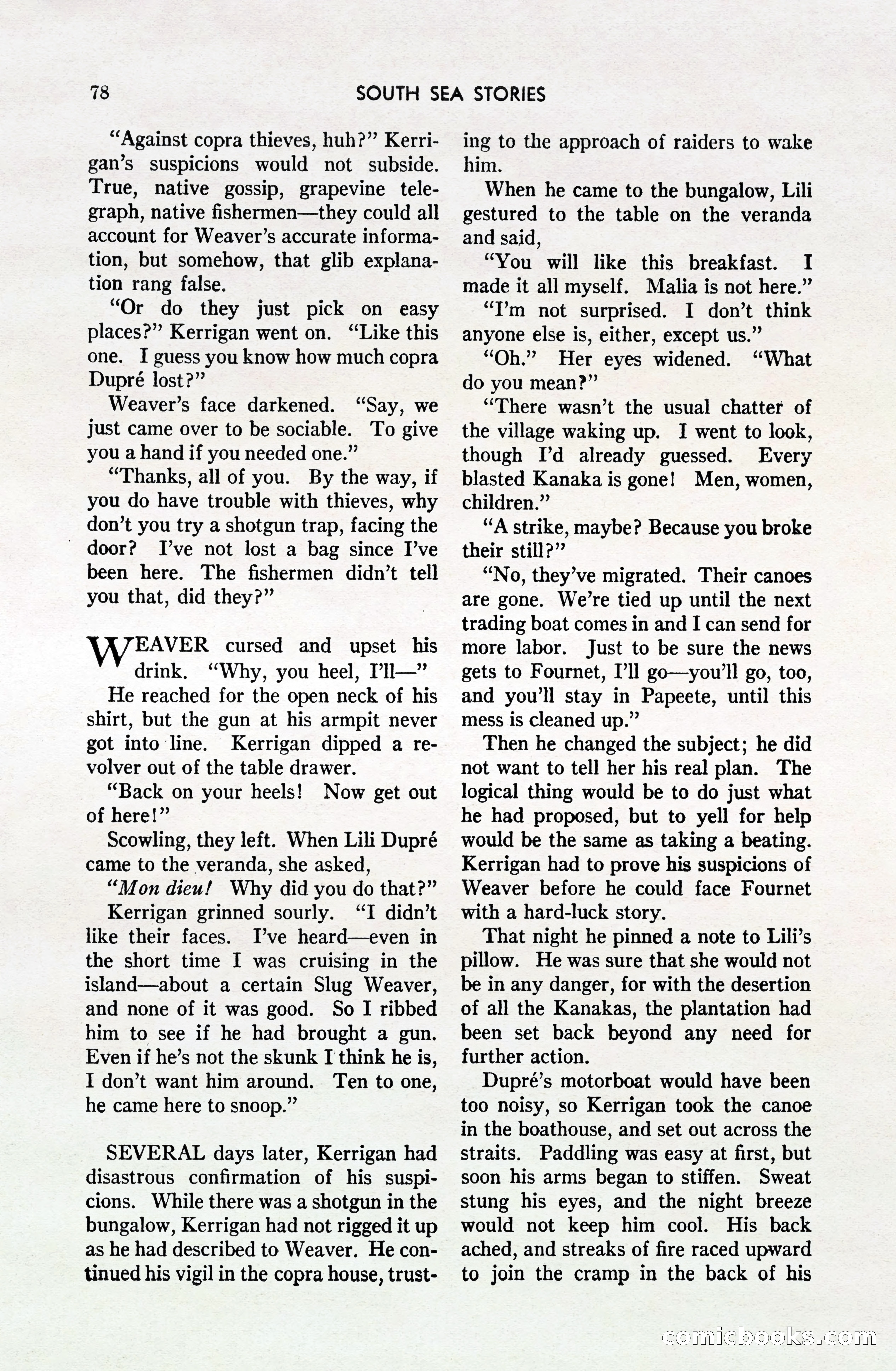South Sea Stories, October 1940 — page 75 of 143