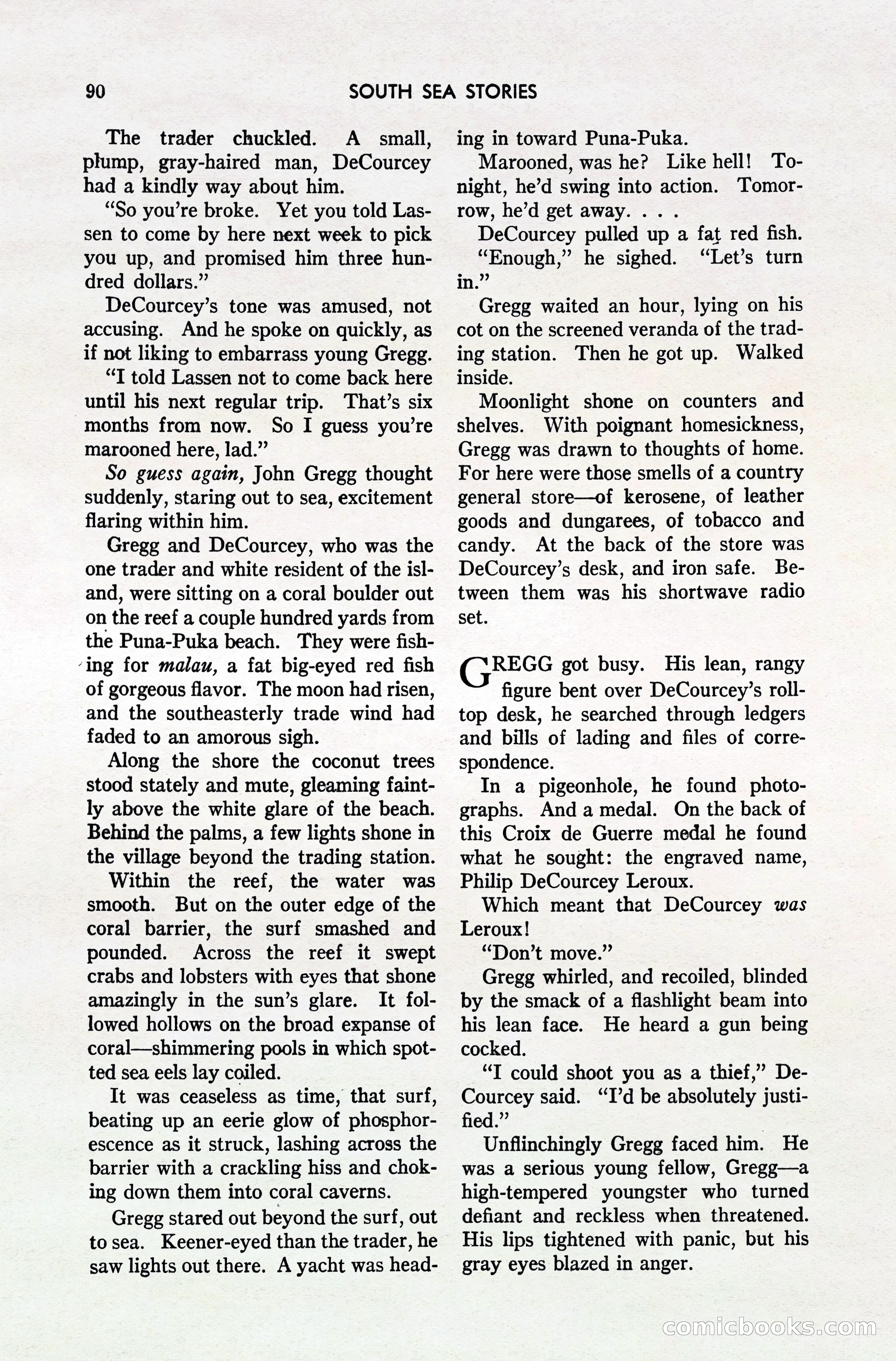 South Sea Stories, October 1940 — page 86 of 143