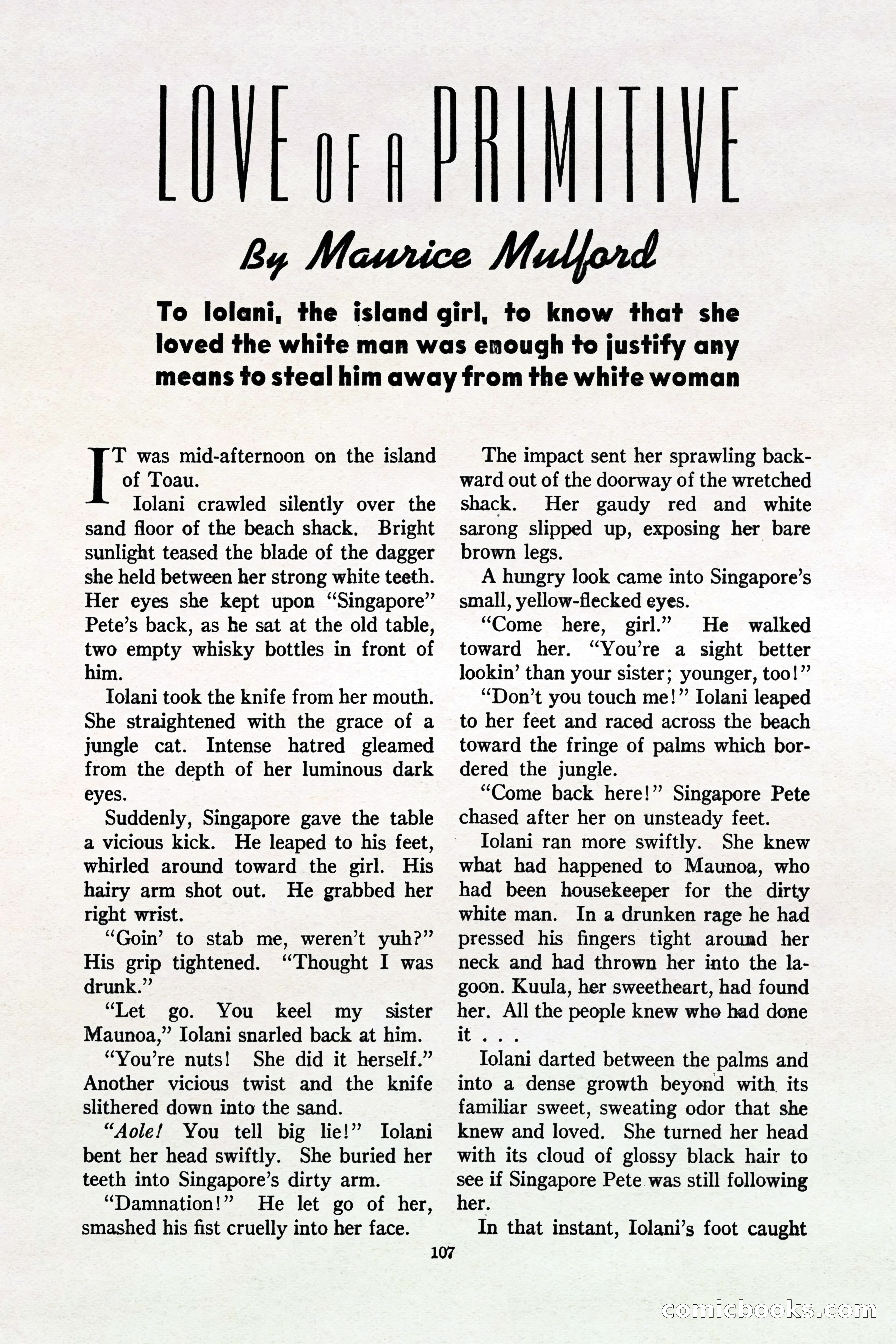 South Sea Stories, October 1940 — page 103 of 143