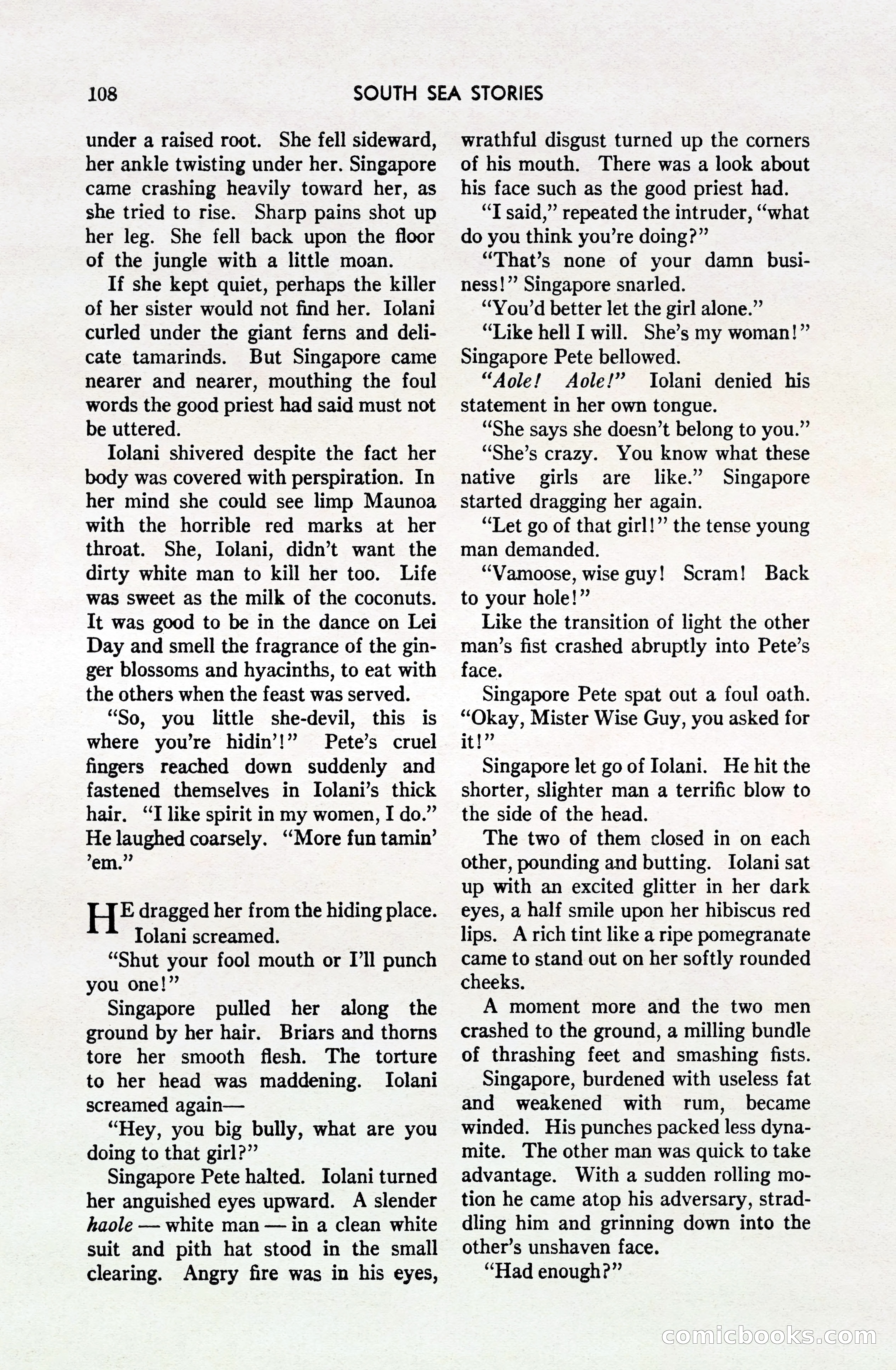 South Sea Stories, October 1940 — page 104 of 143
