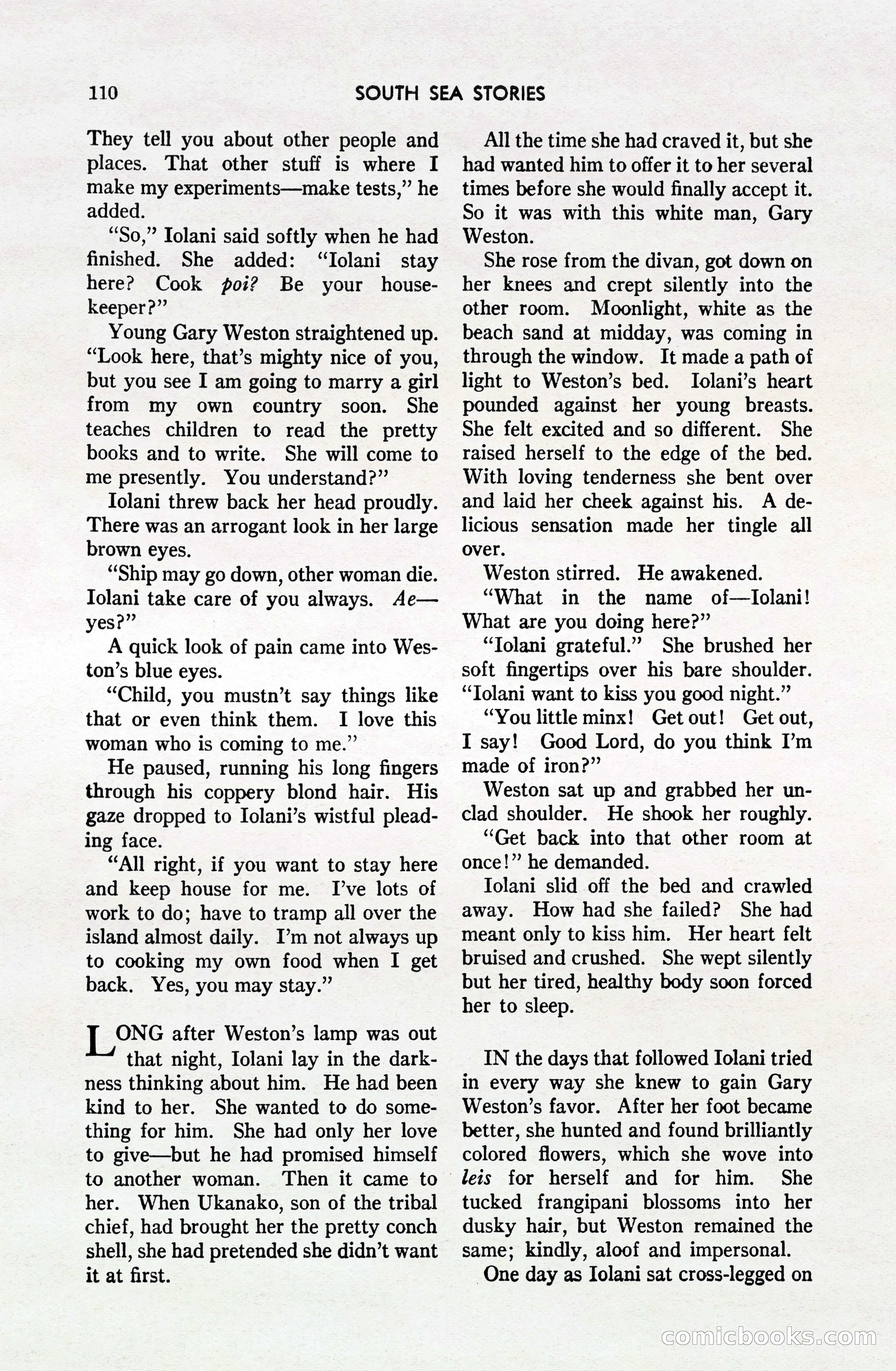 South Sea Stories, October 1940 — page 106 of 143