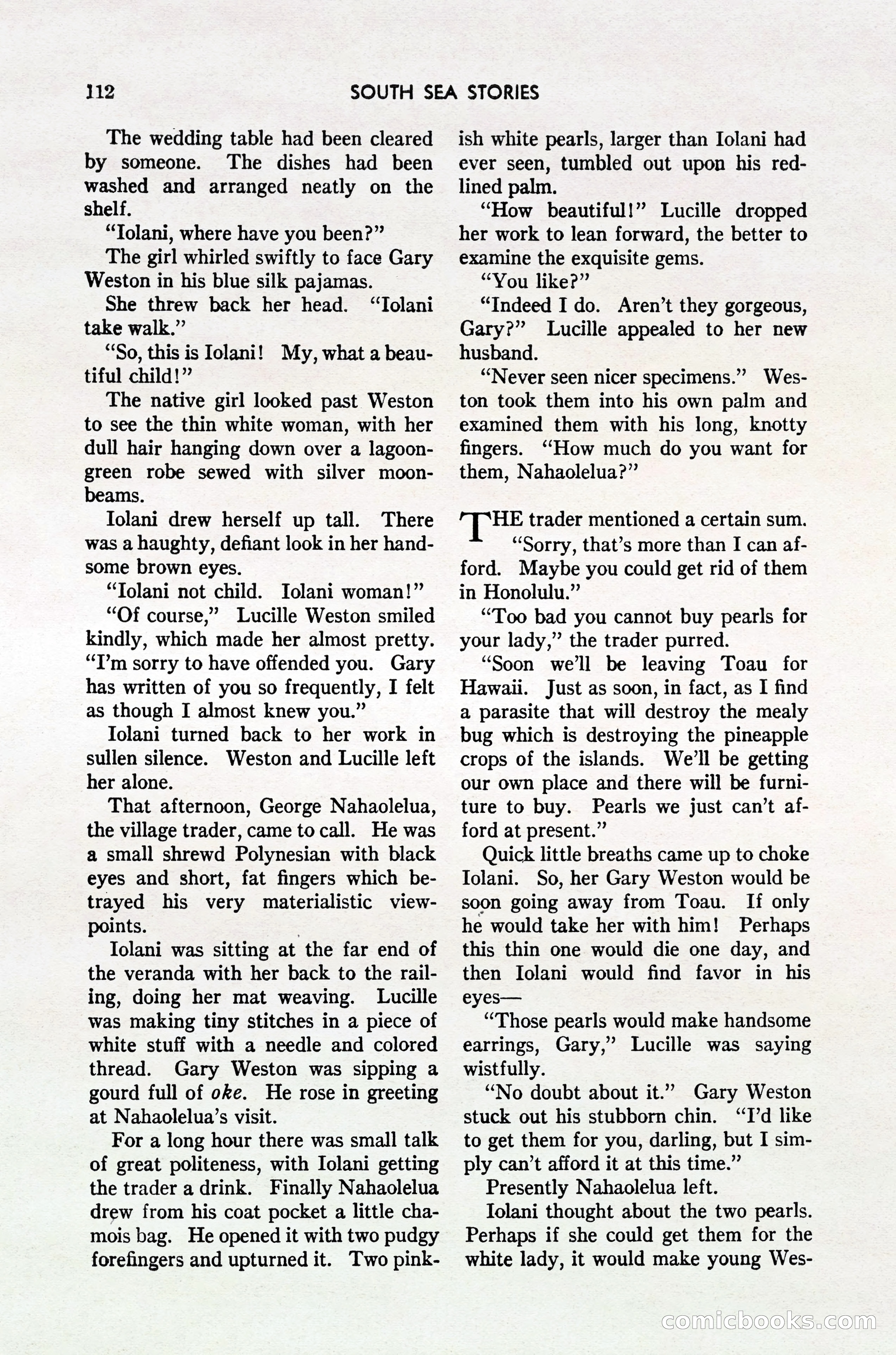 South Sea Stories, October 1940 — page 108 of 143