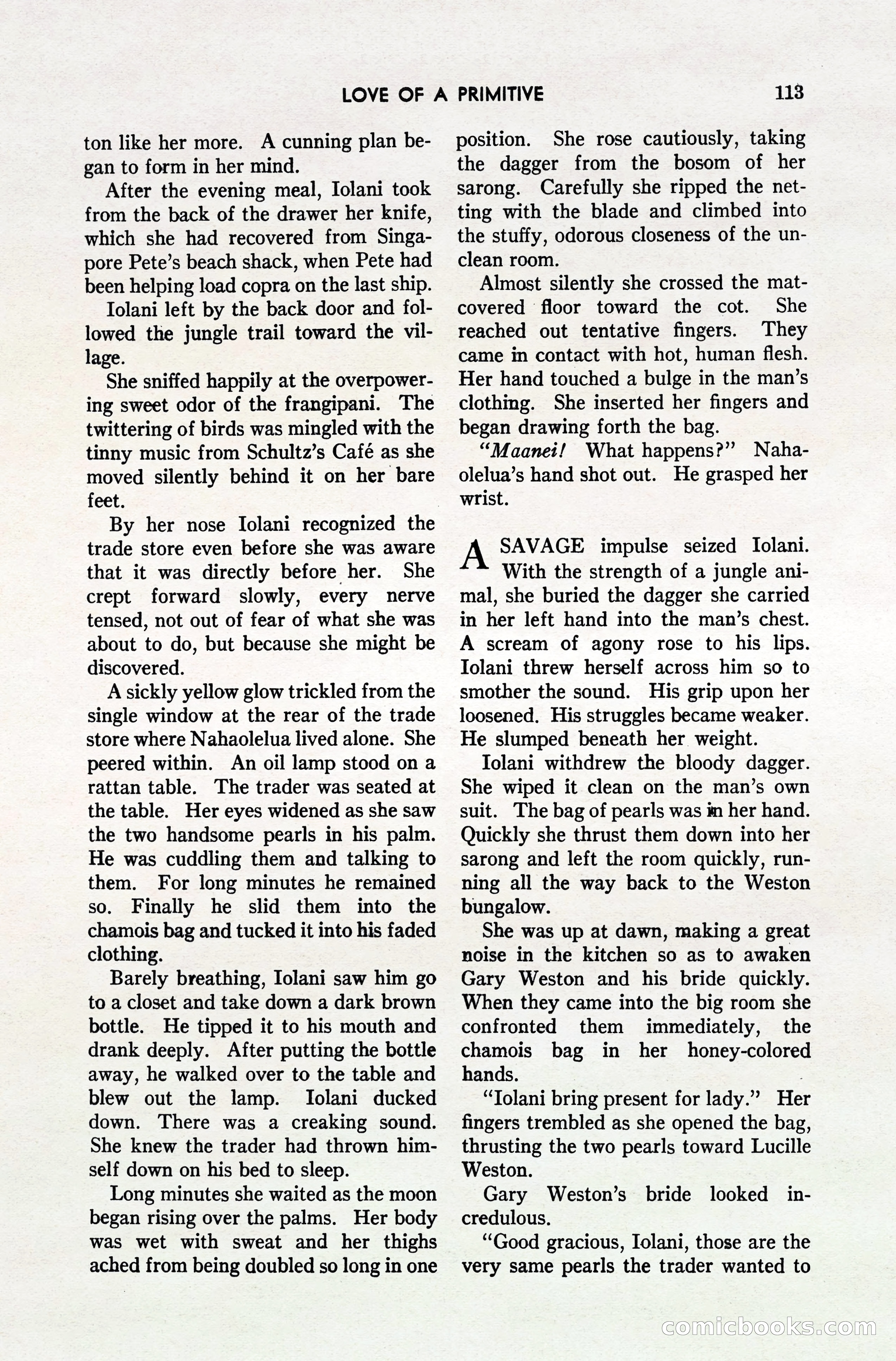 South Sea Stories, October 1940 — page 109 of 143