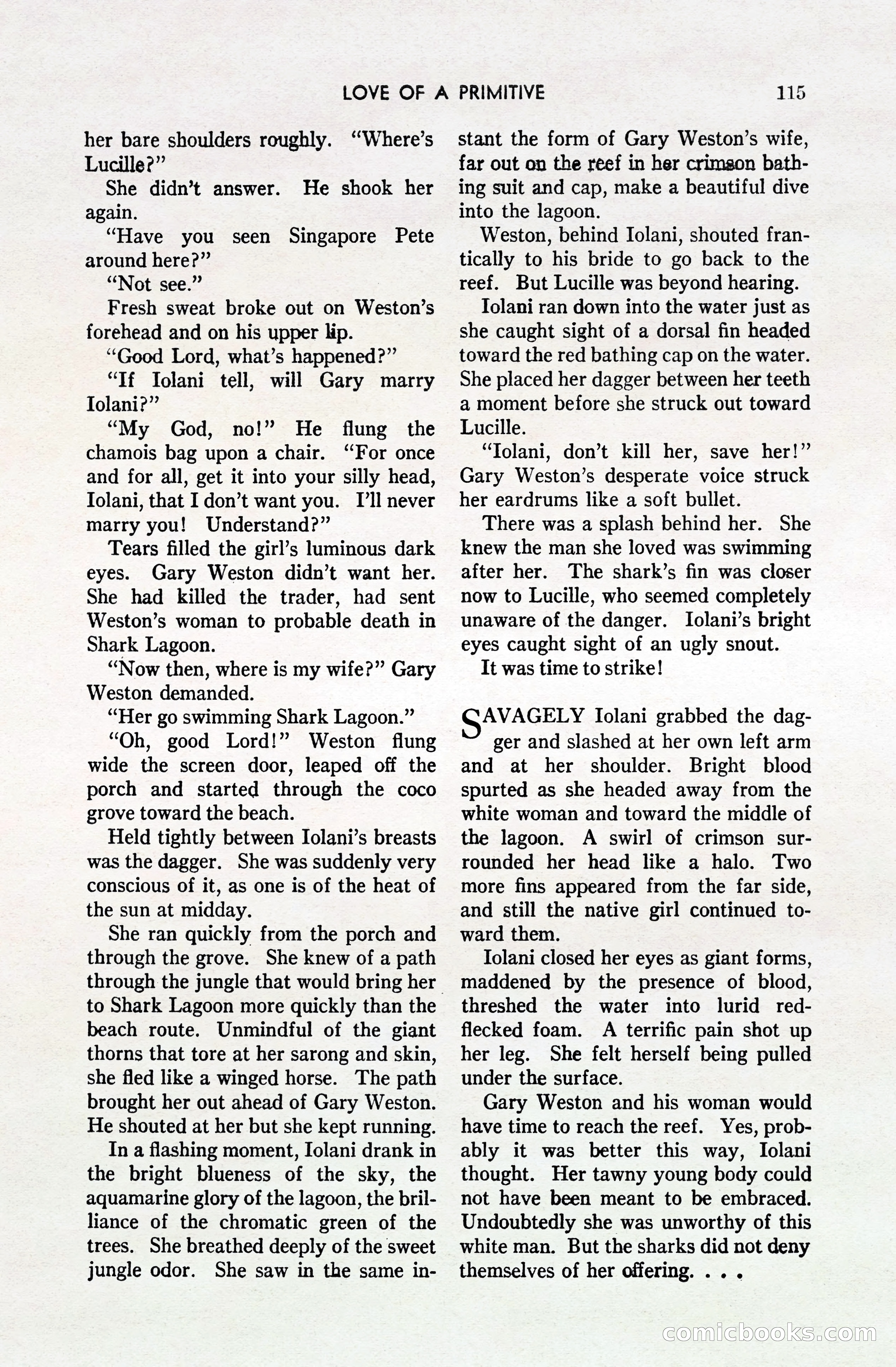 South Sea Stories, October 1940 — page 111 of 143