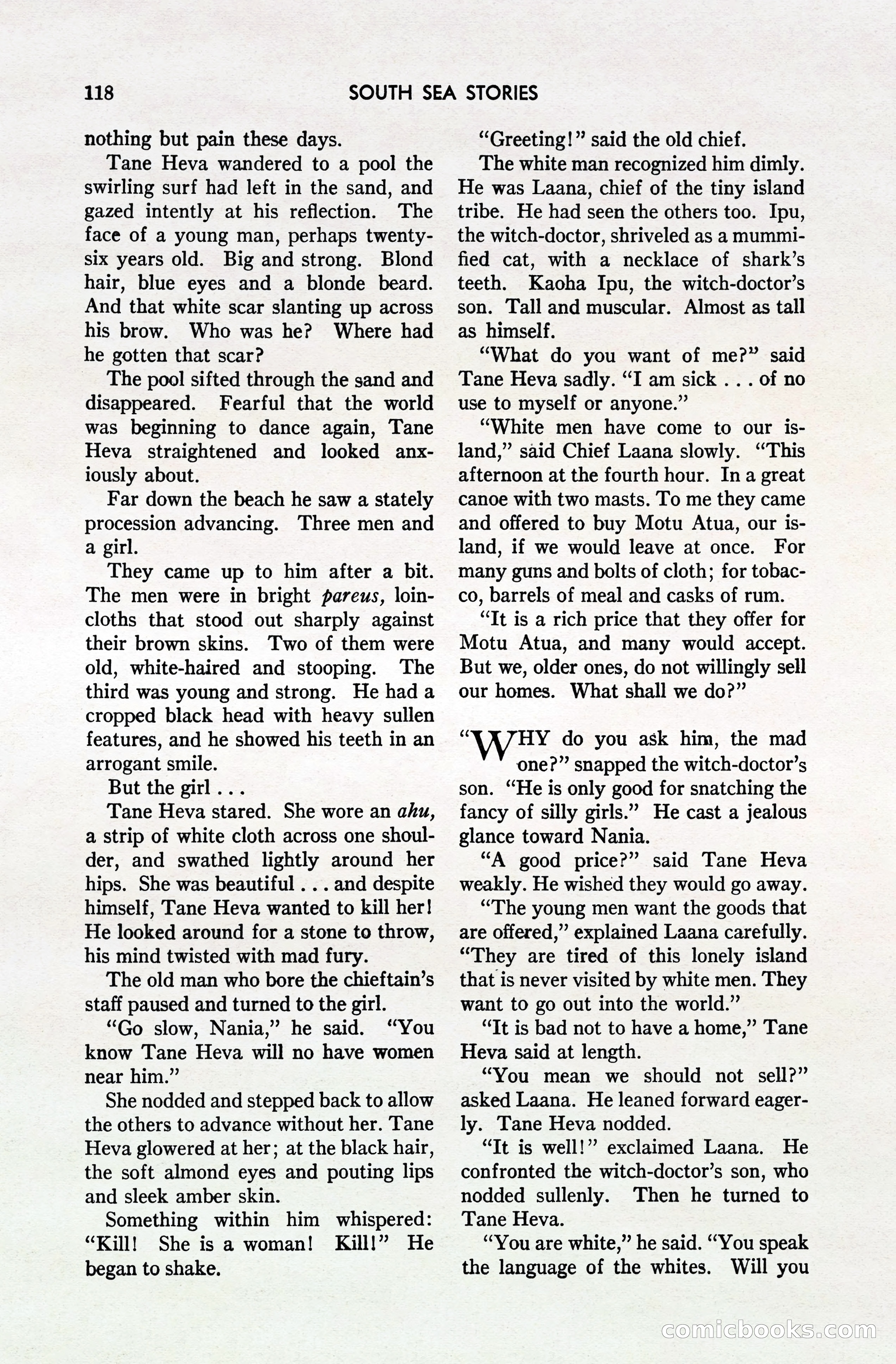 South Sea Stories, October 1940 — page 113 of 143