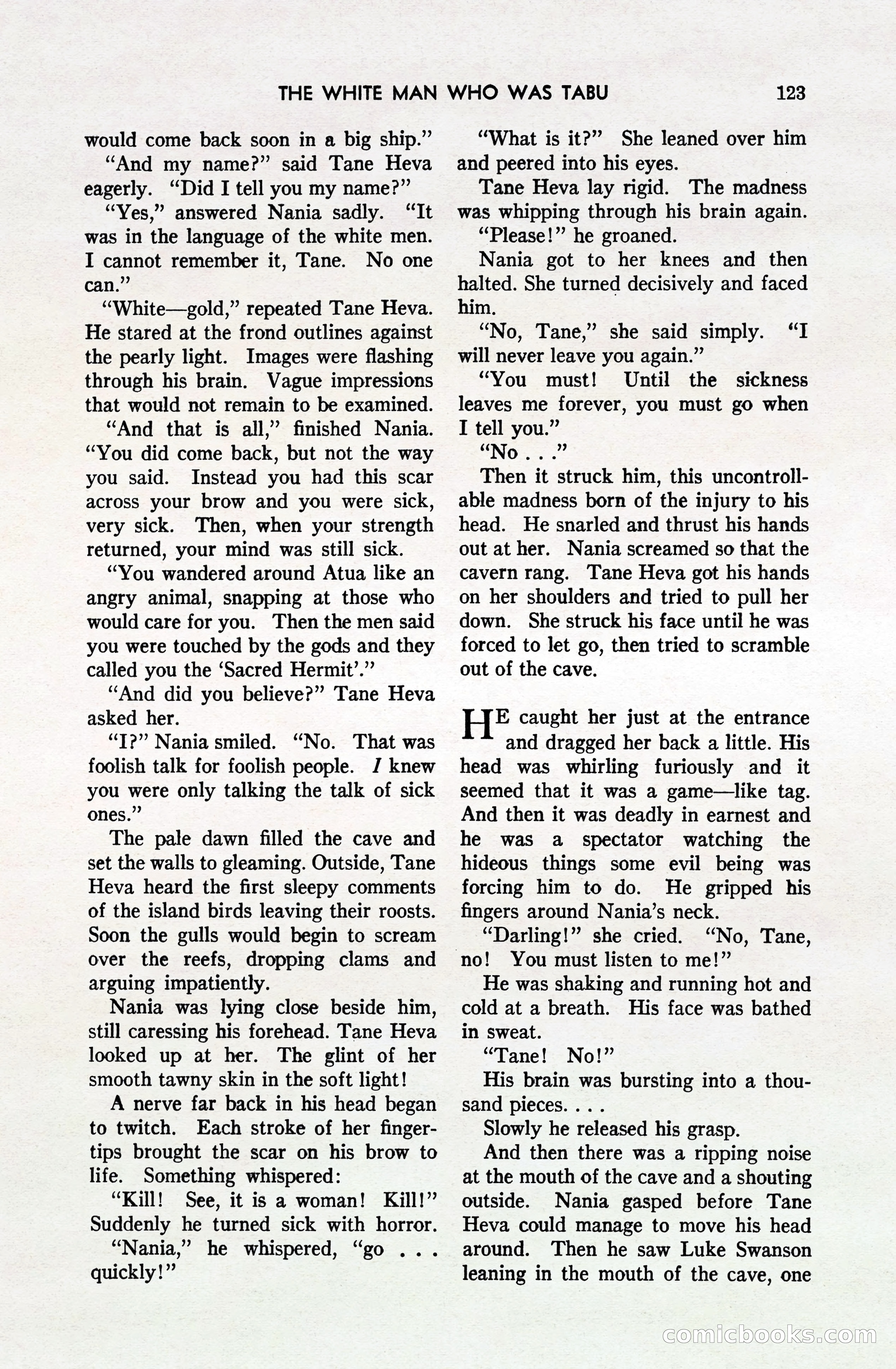 South Sea Stories, October 1940 — page 118 of 143