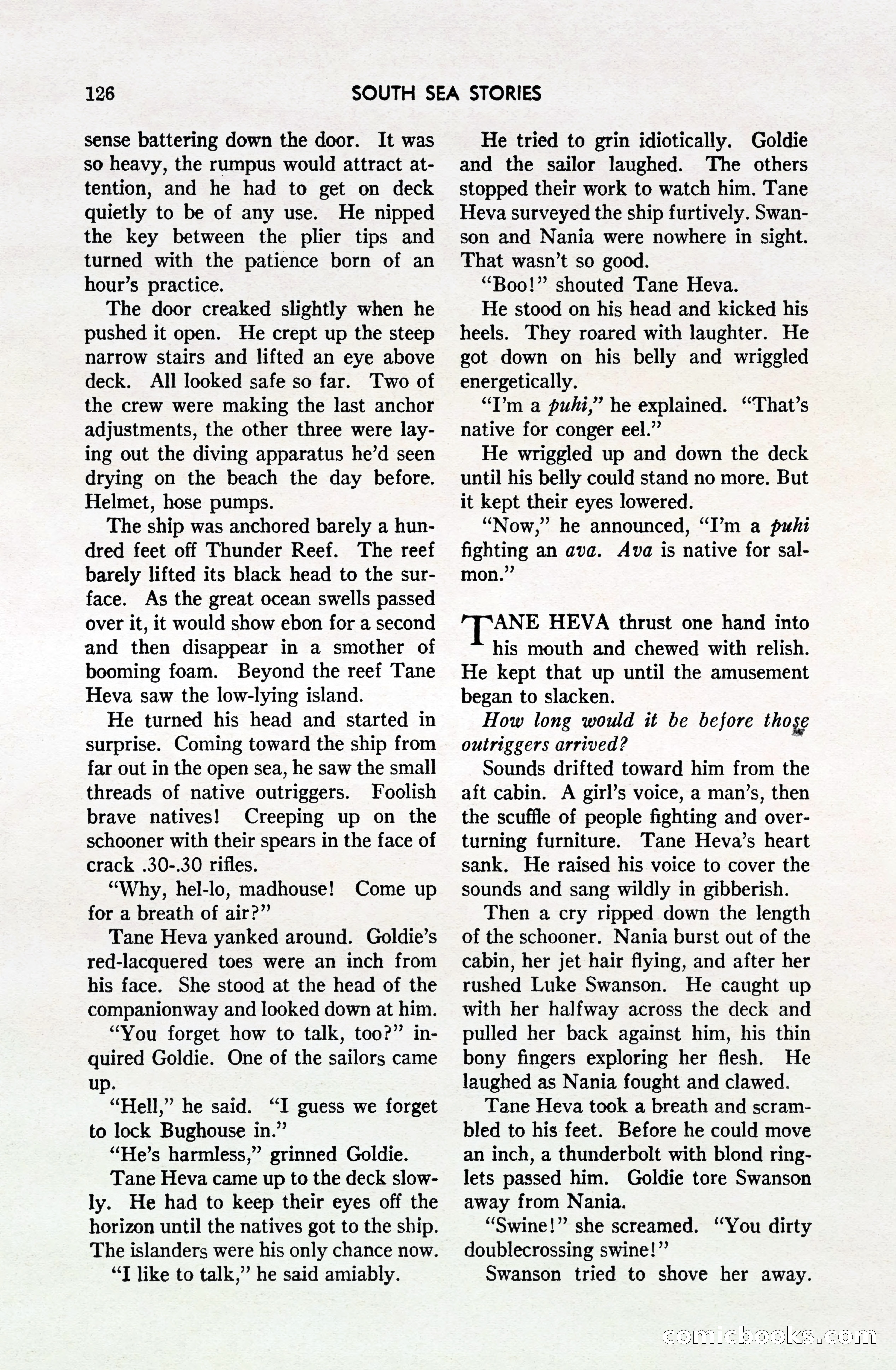 South Sea Stories, October 1940 — page 121 of 143
