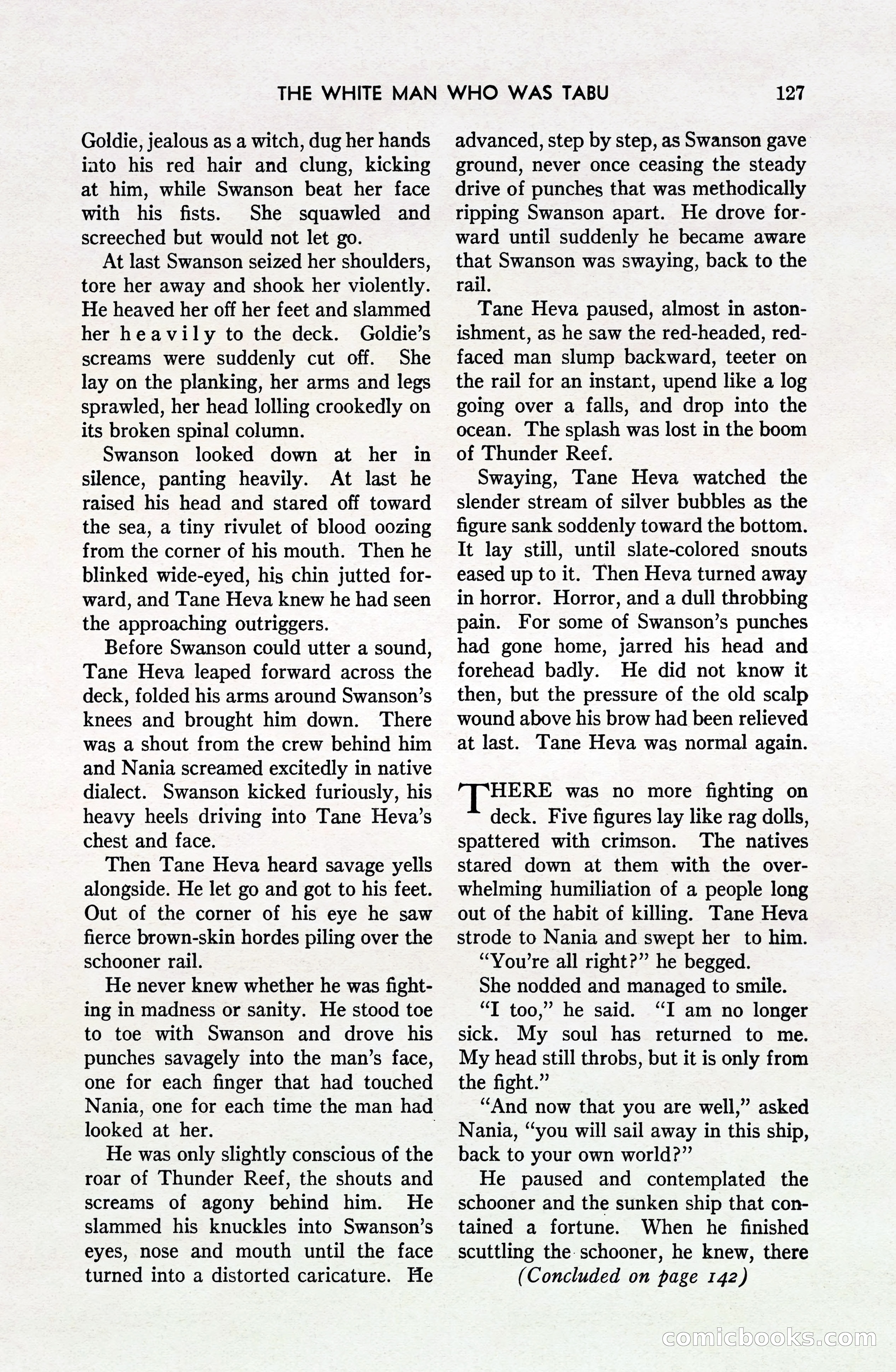 South Sea Stories, October 1940 — page 122 of 143