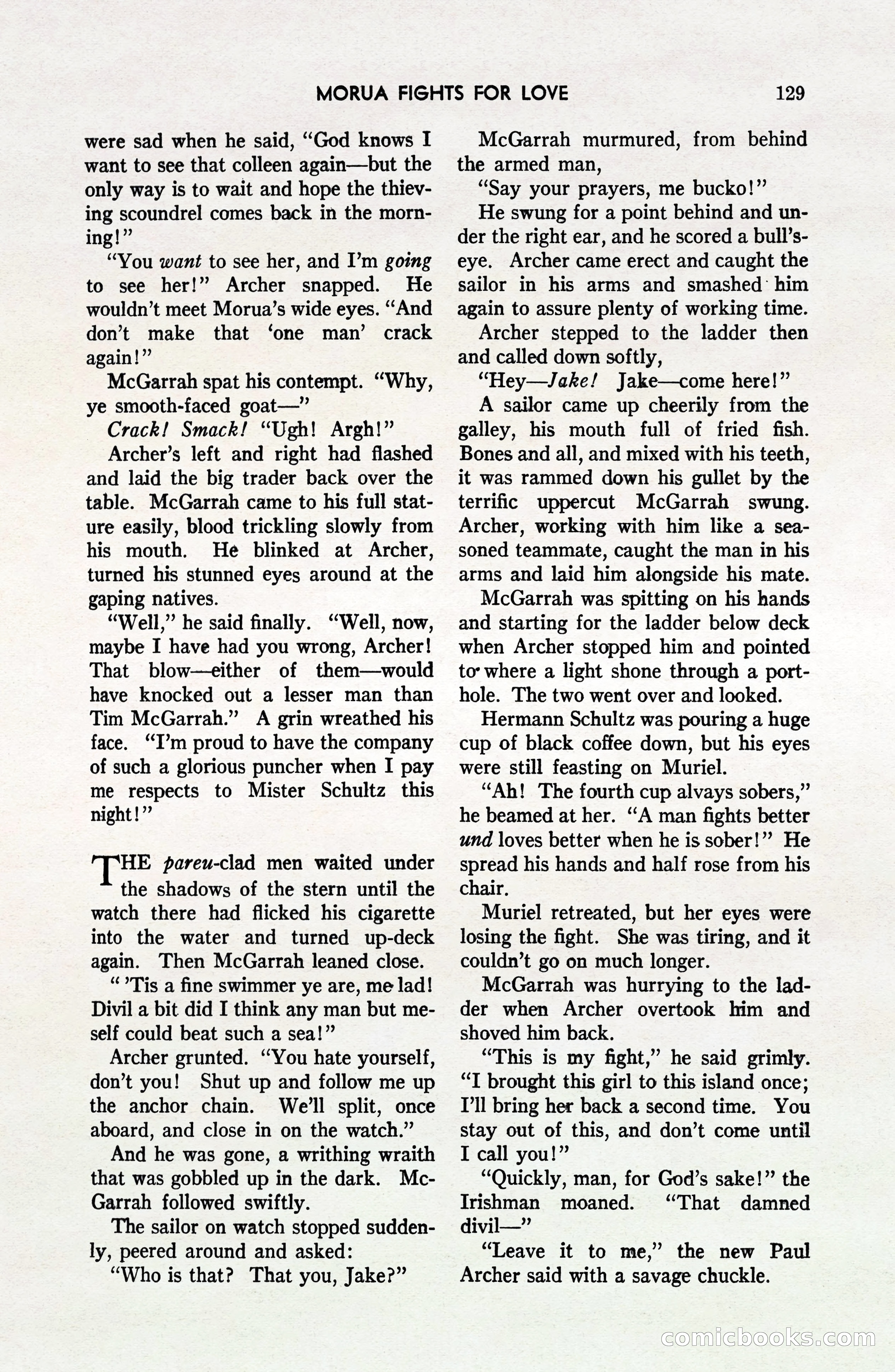 South Sea Stories, October 1940 — page 124 of 143
