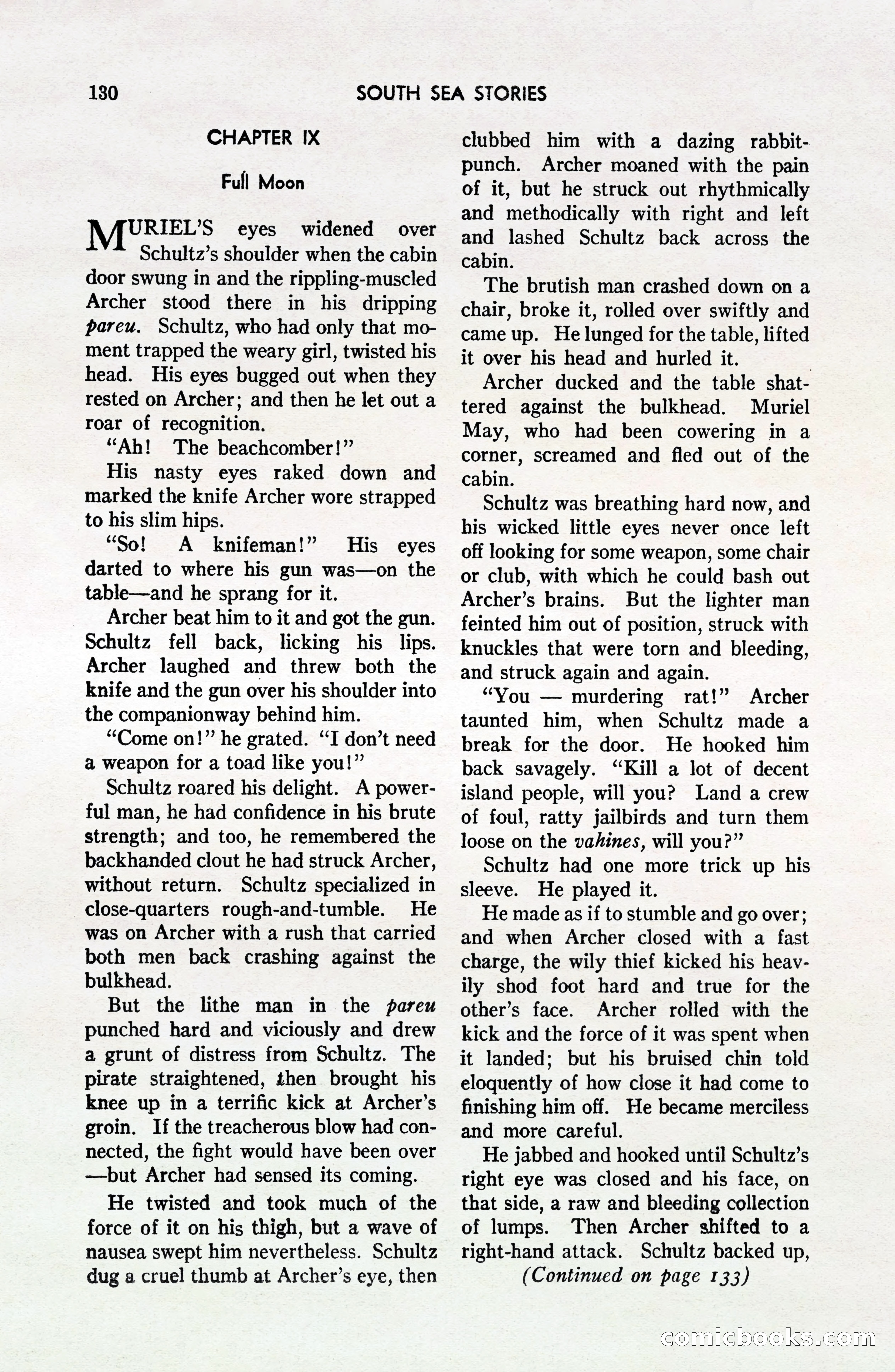 South Sea Stories, October 1940 — page 125 of 143