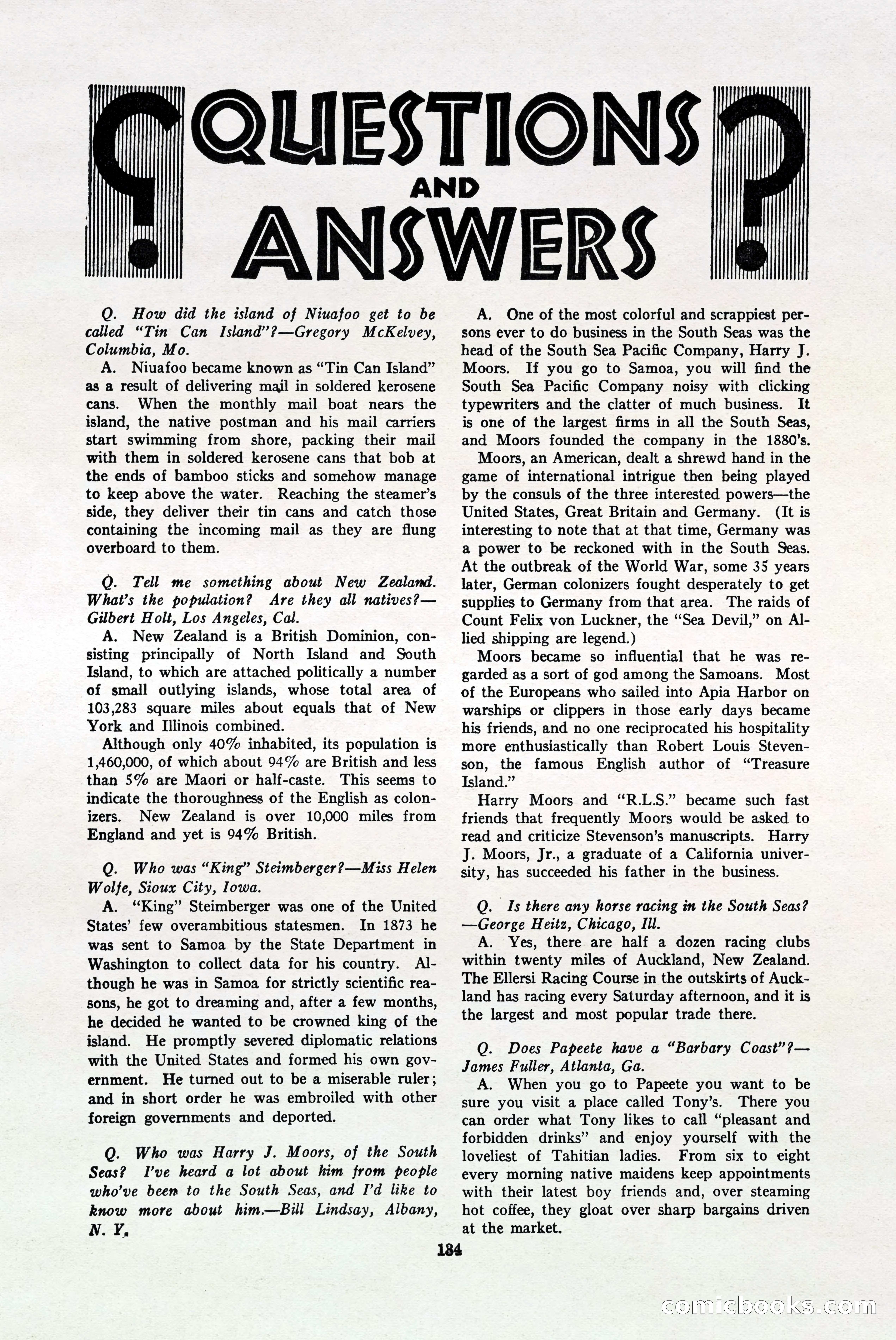 South Sea Stories, October 1940 — page 129 of 143