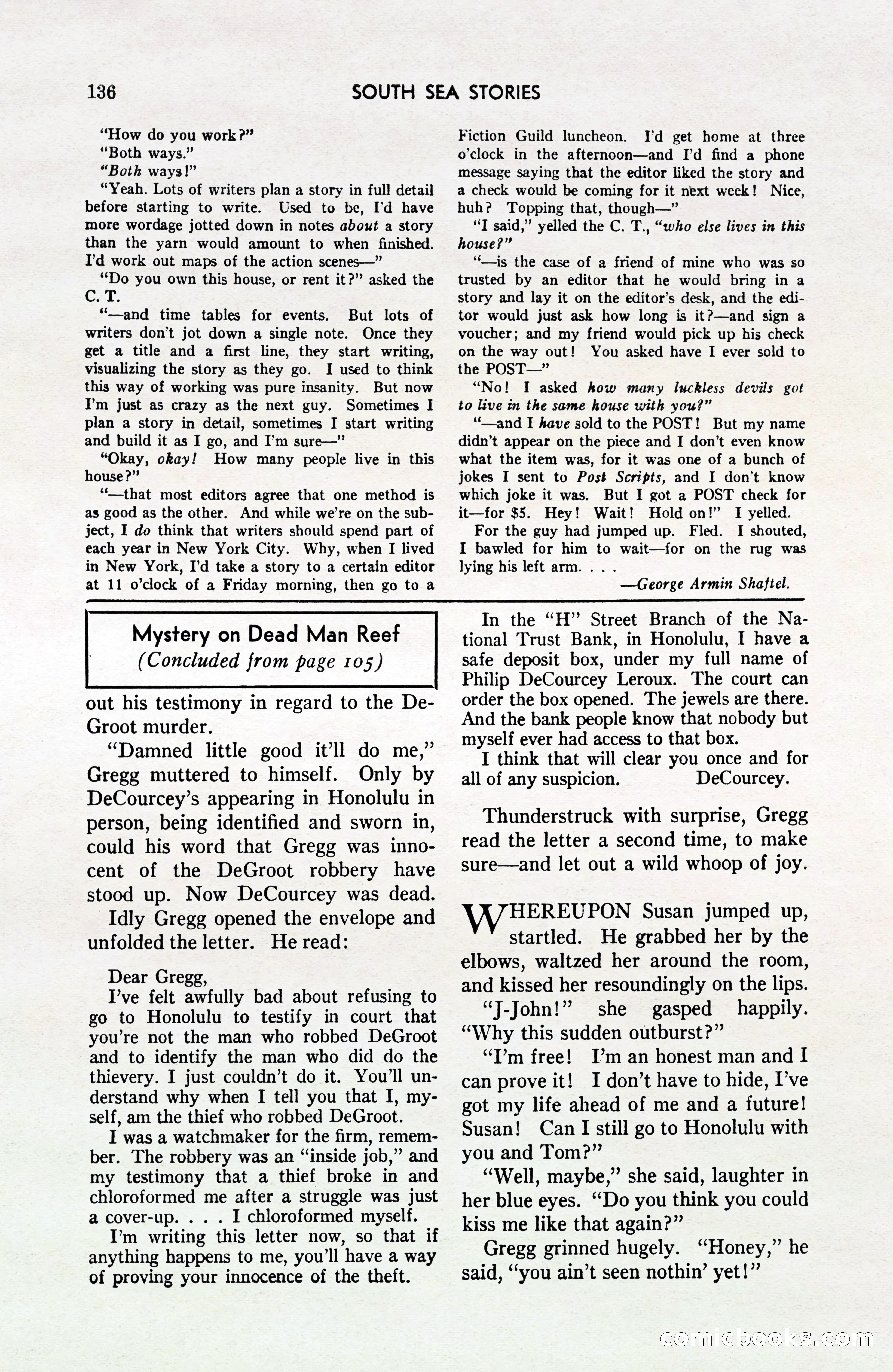 South Sea Stories, October 1940 — page 131 of 143