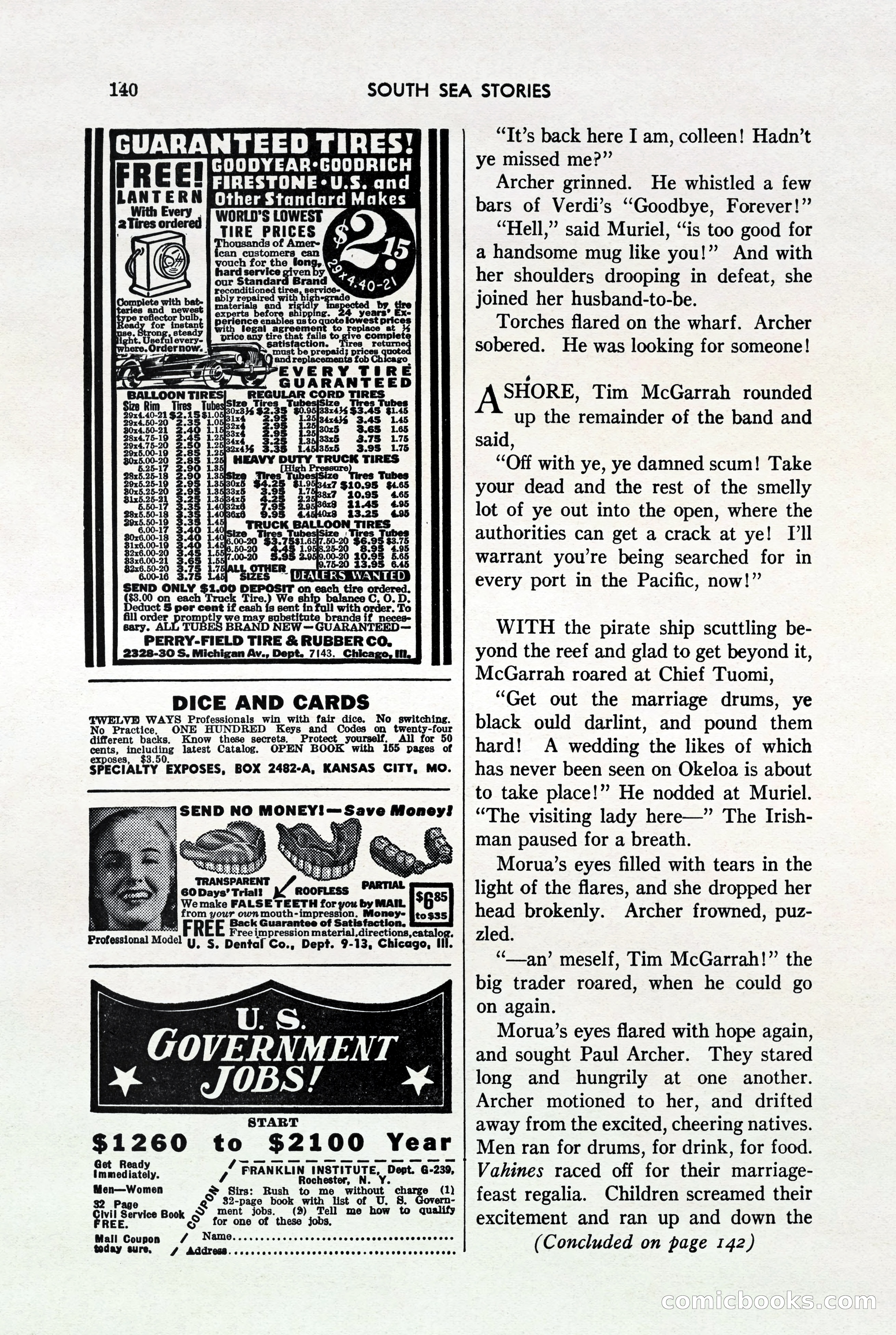 South Sea Stories, October 1940 — page 135 of 143