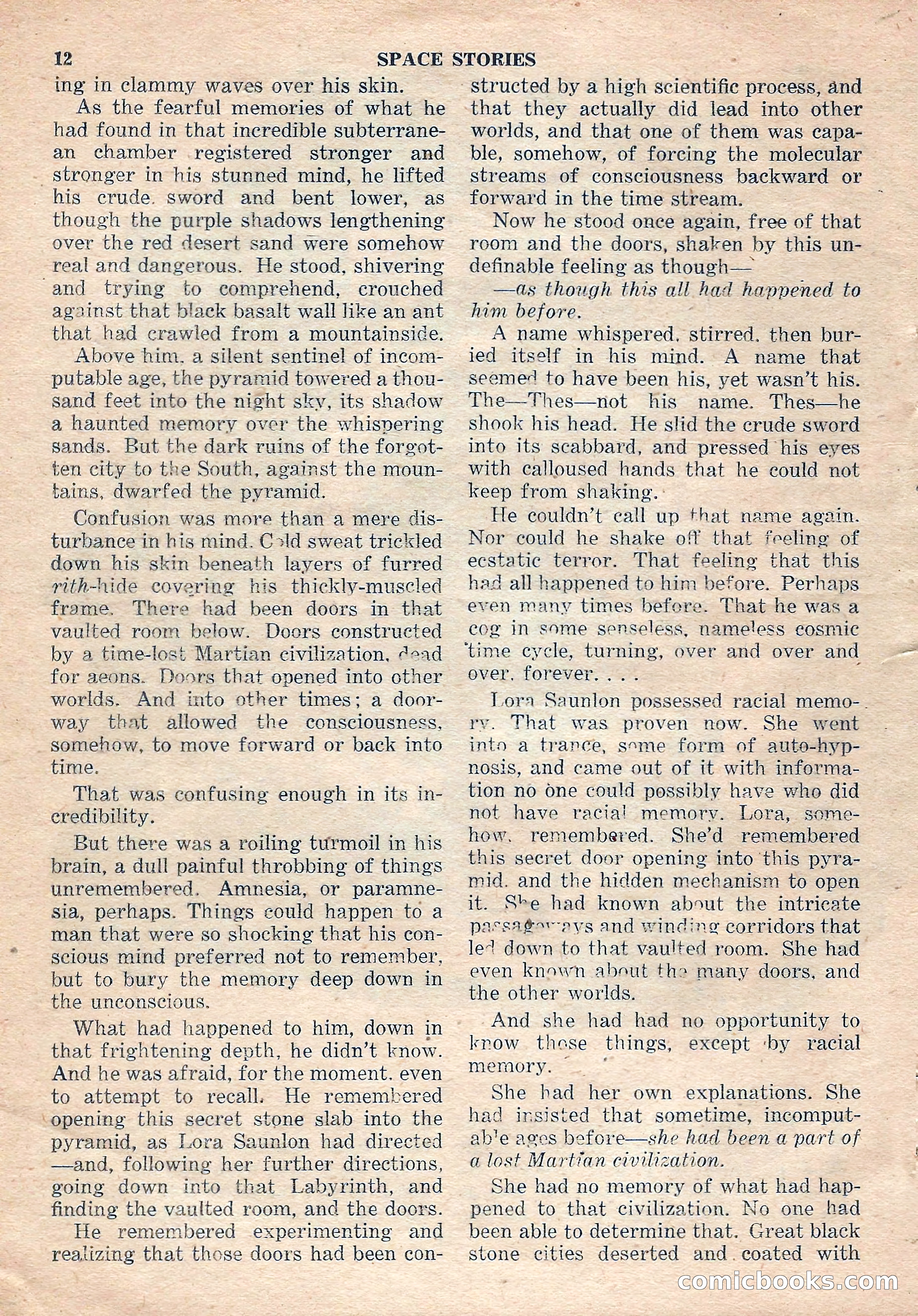 Space Stories, October 1952 — page 12 of 132