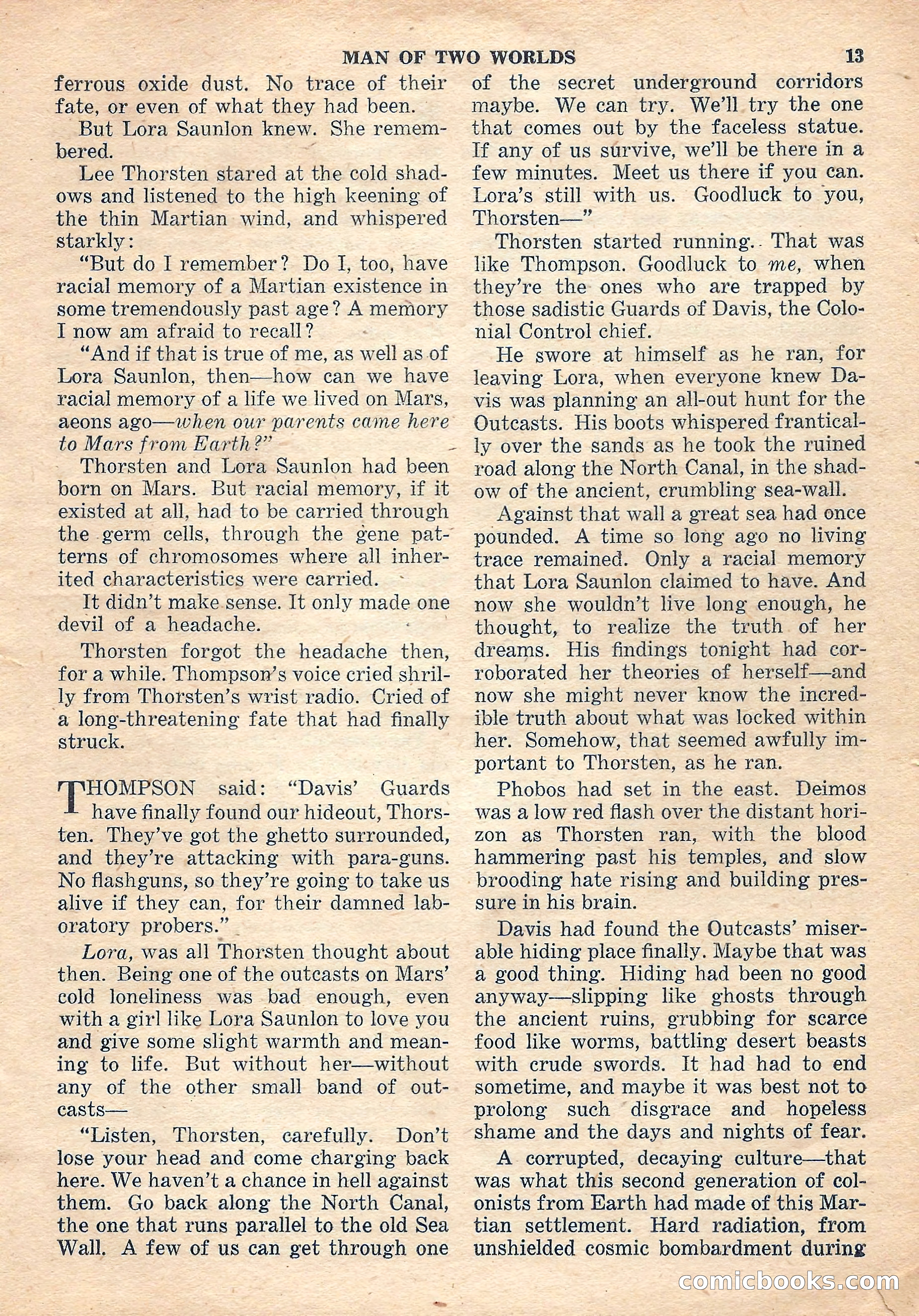 Space Stories, October 1952 — page 13 of 132