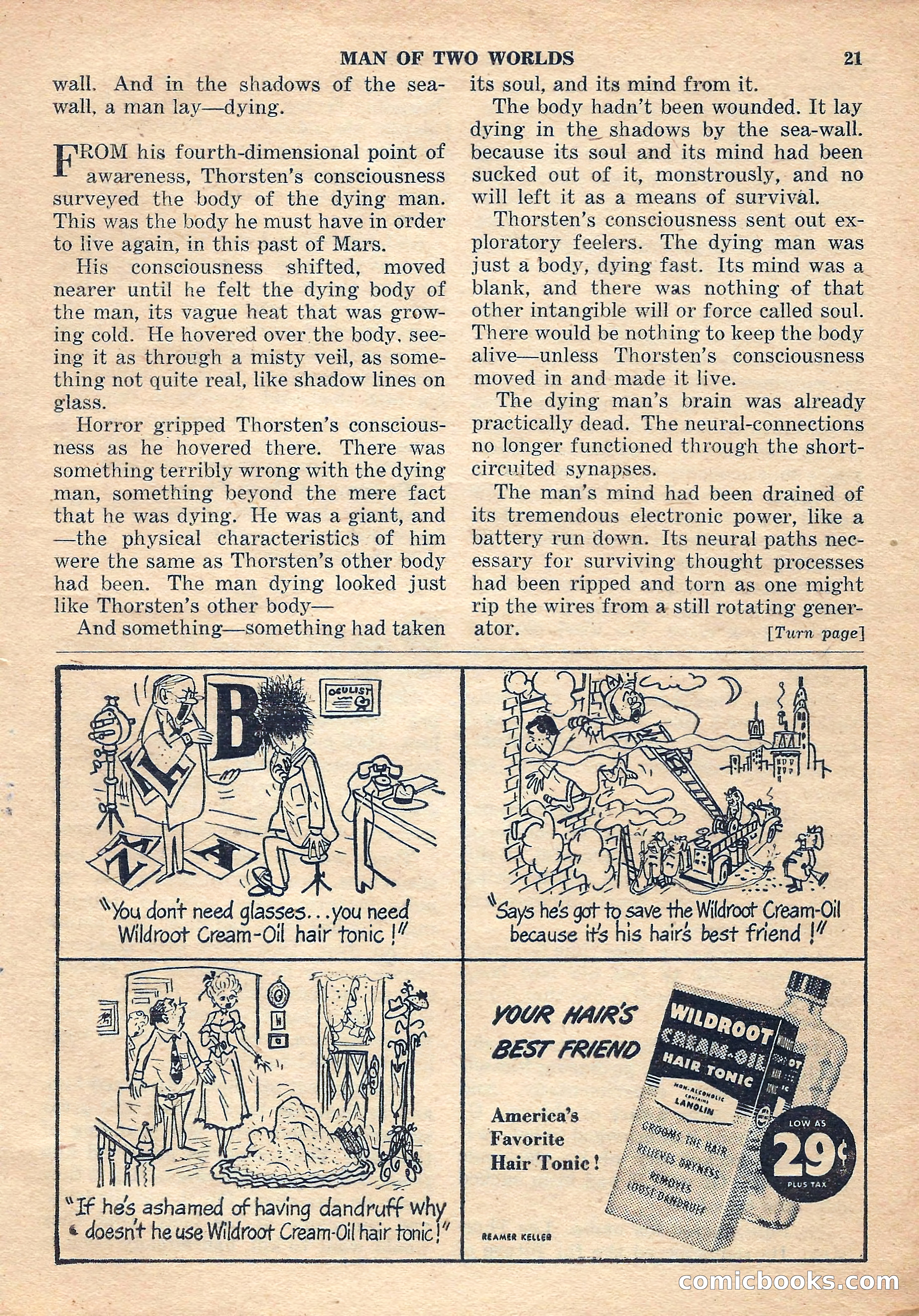 Space Stories, October 1952 — page 21 of 132