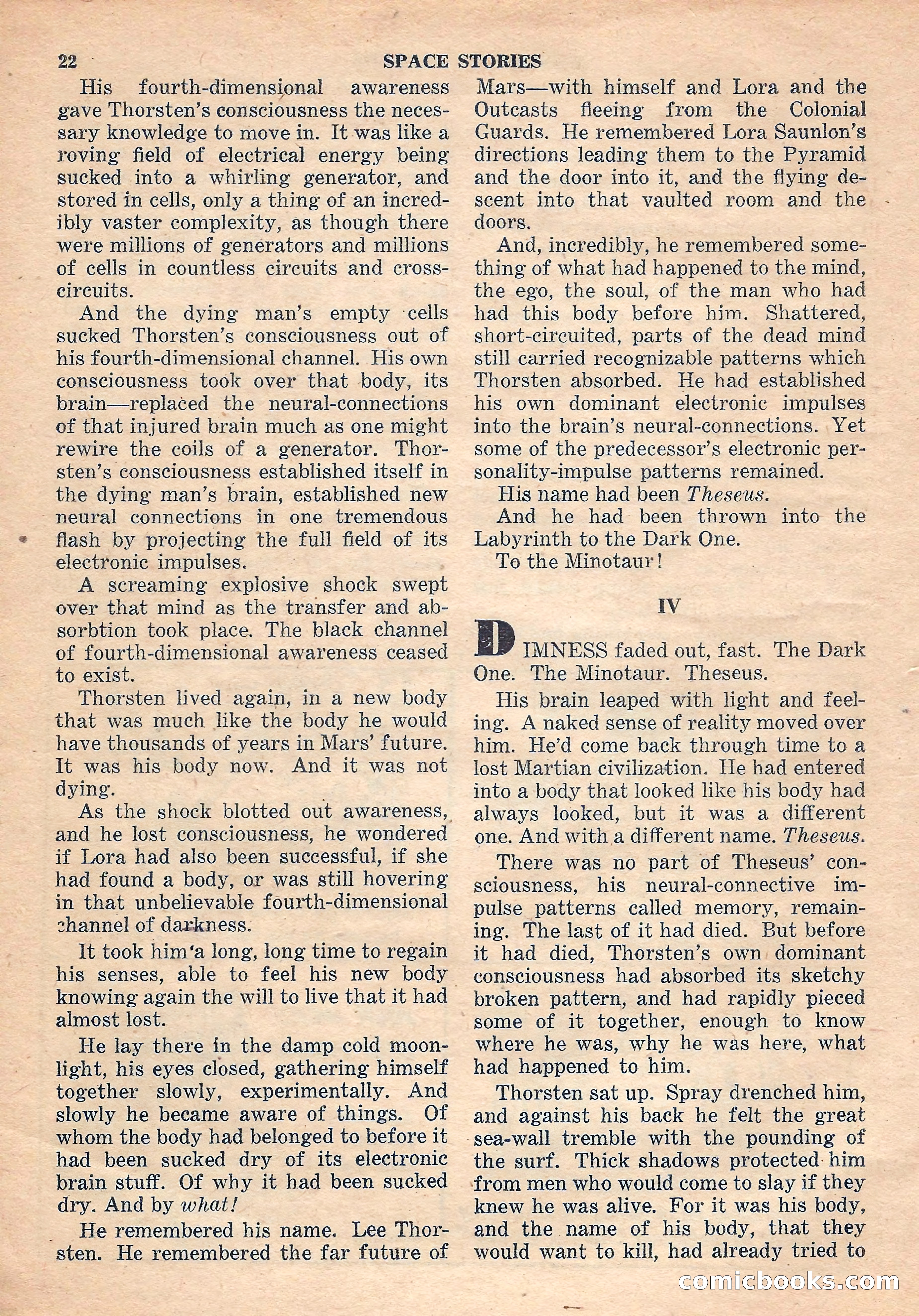 Space Stories, October 1952 — page 22 of 132