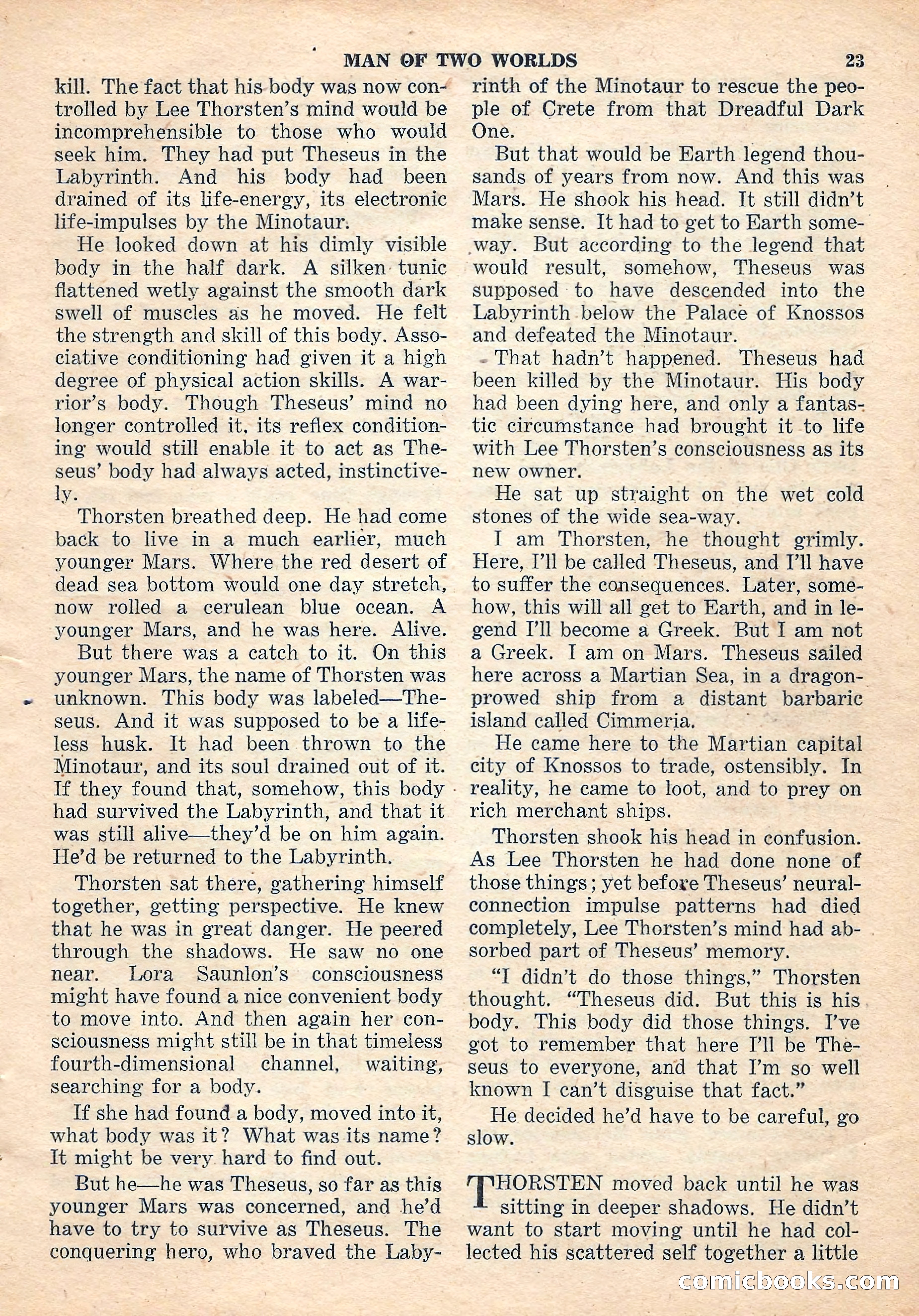 Space Stories, October 1952 — page 23 of 132