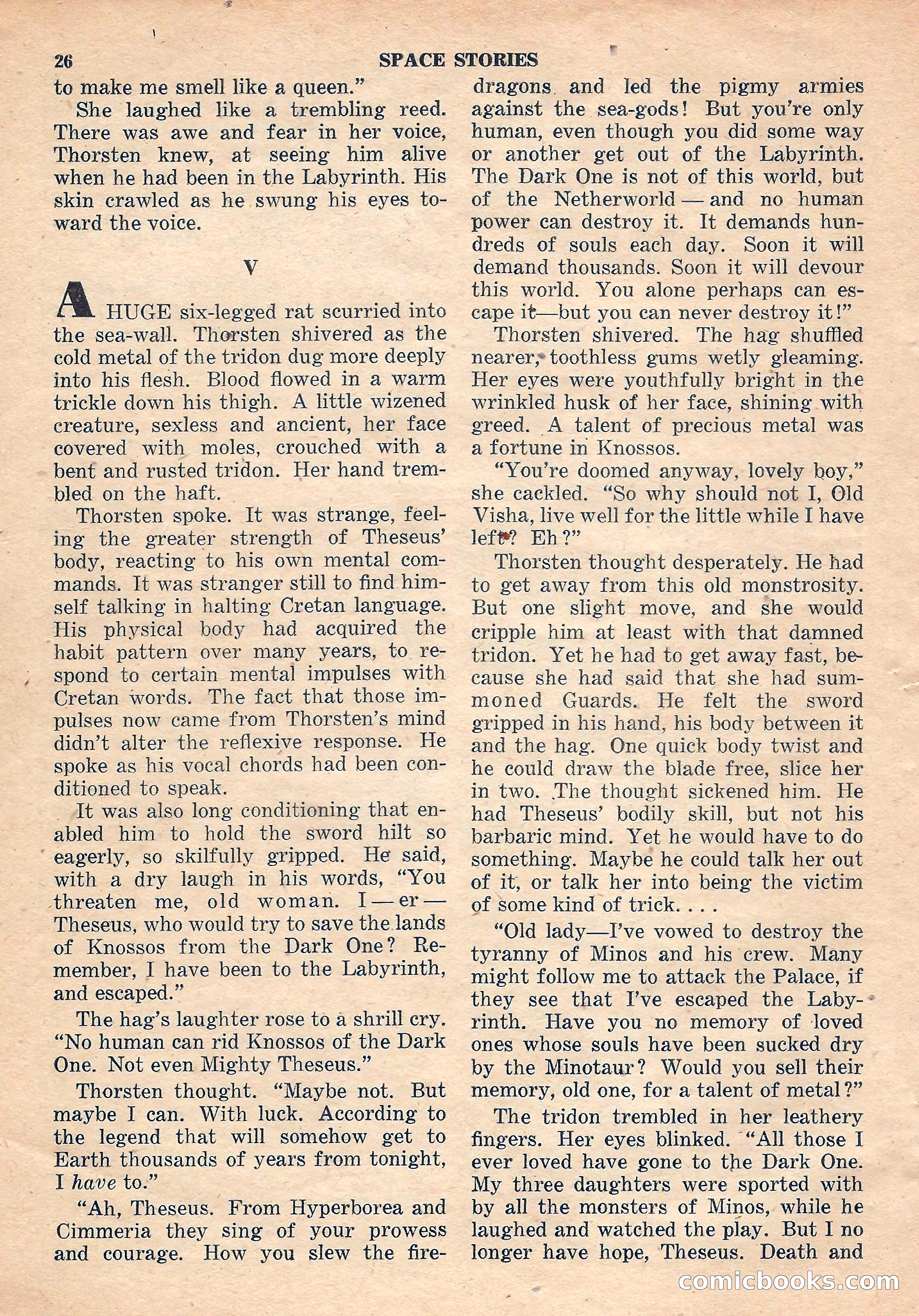 Space Stories, October 1952 — page 26 of 132