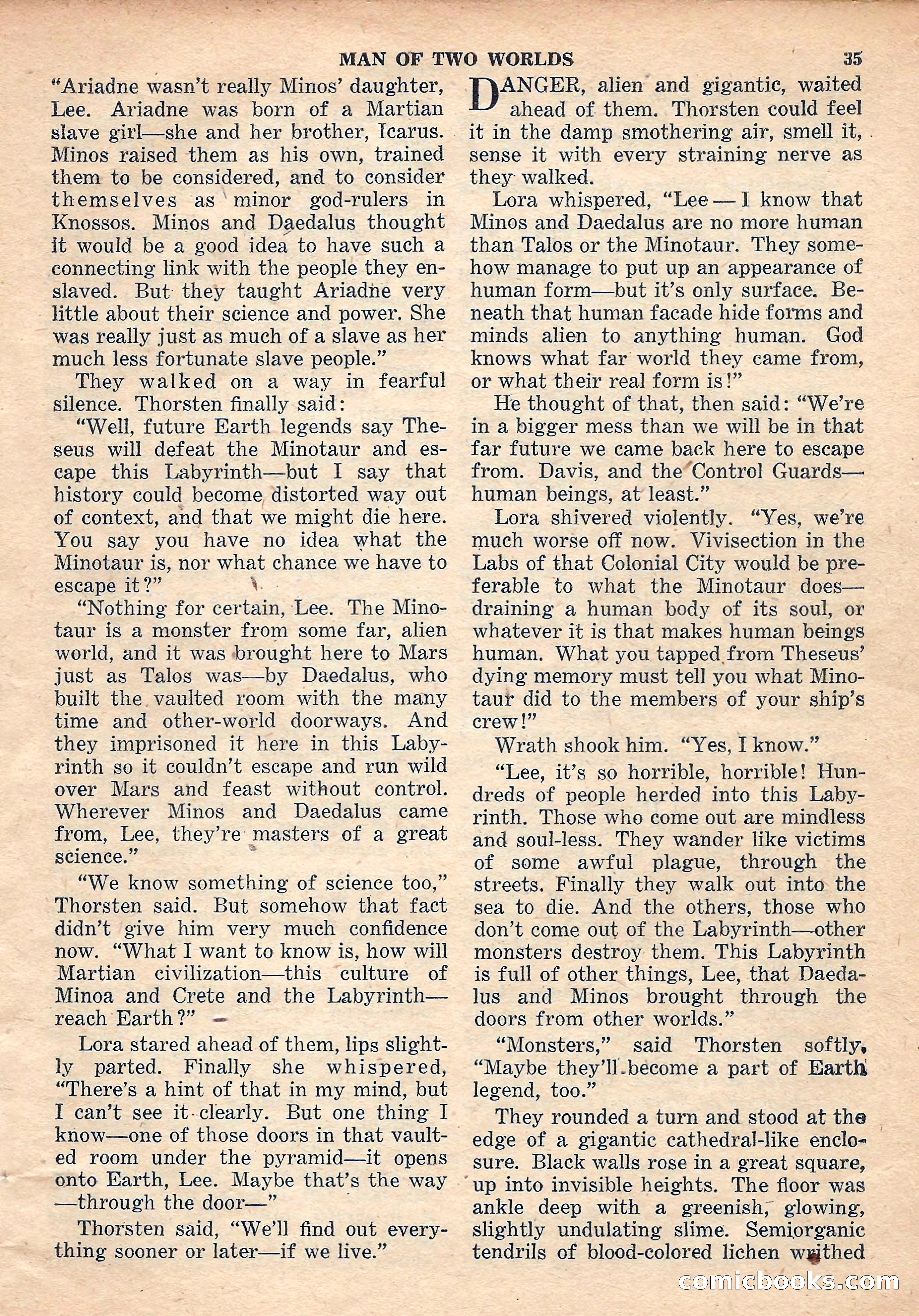 Space Stories, October 1952 — page 35 of 132