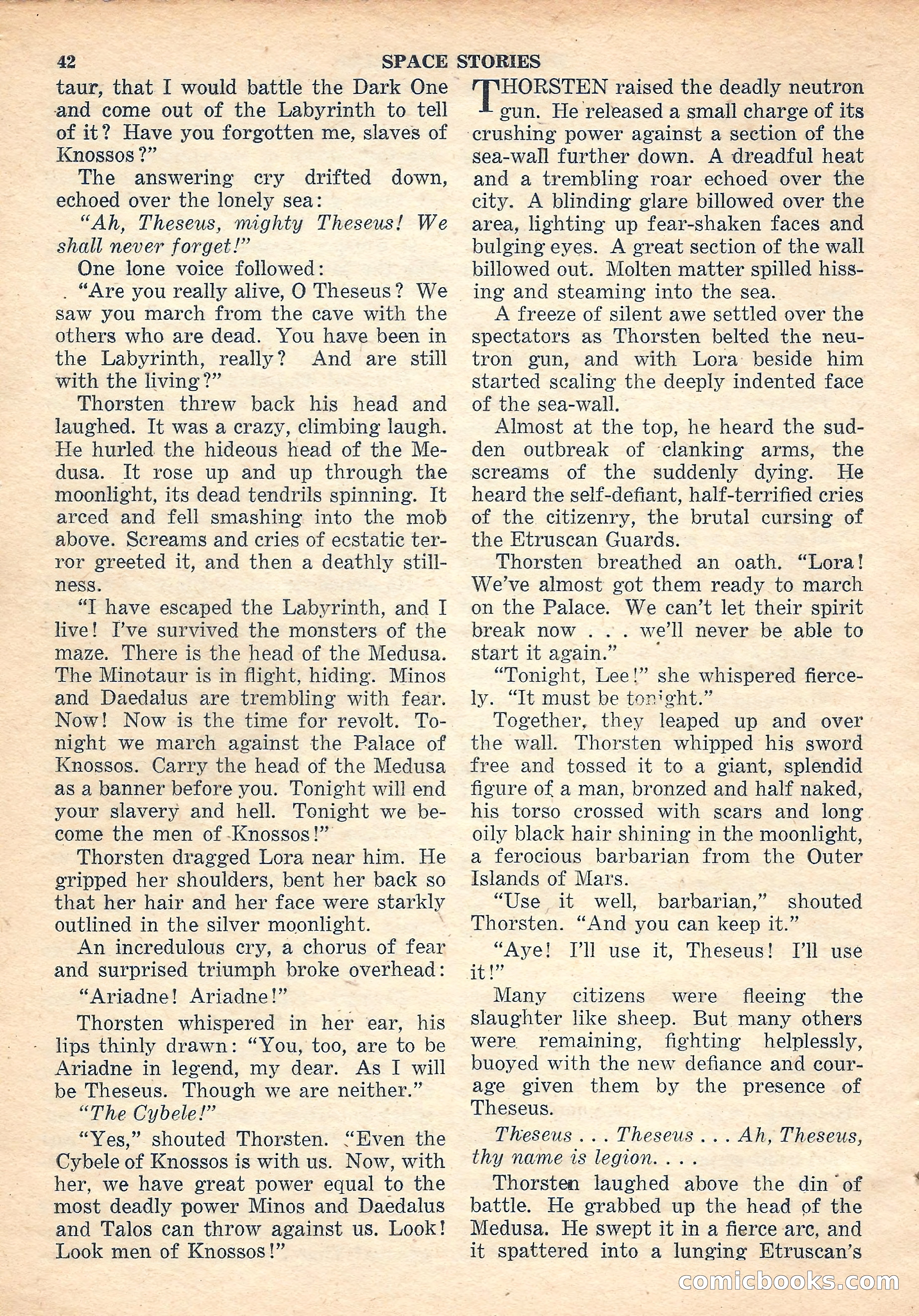 Space Stories, October 1952 — page 42 of 132