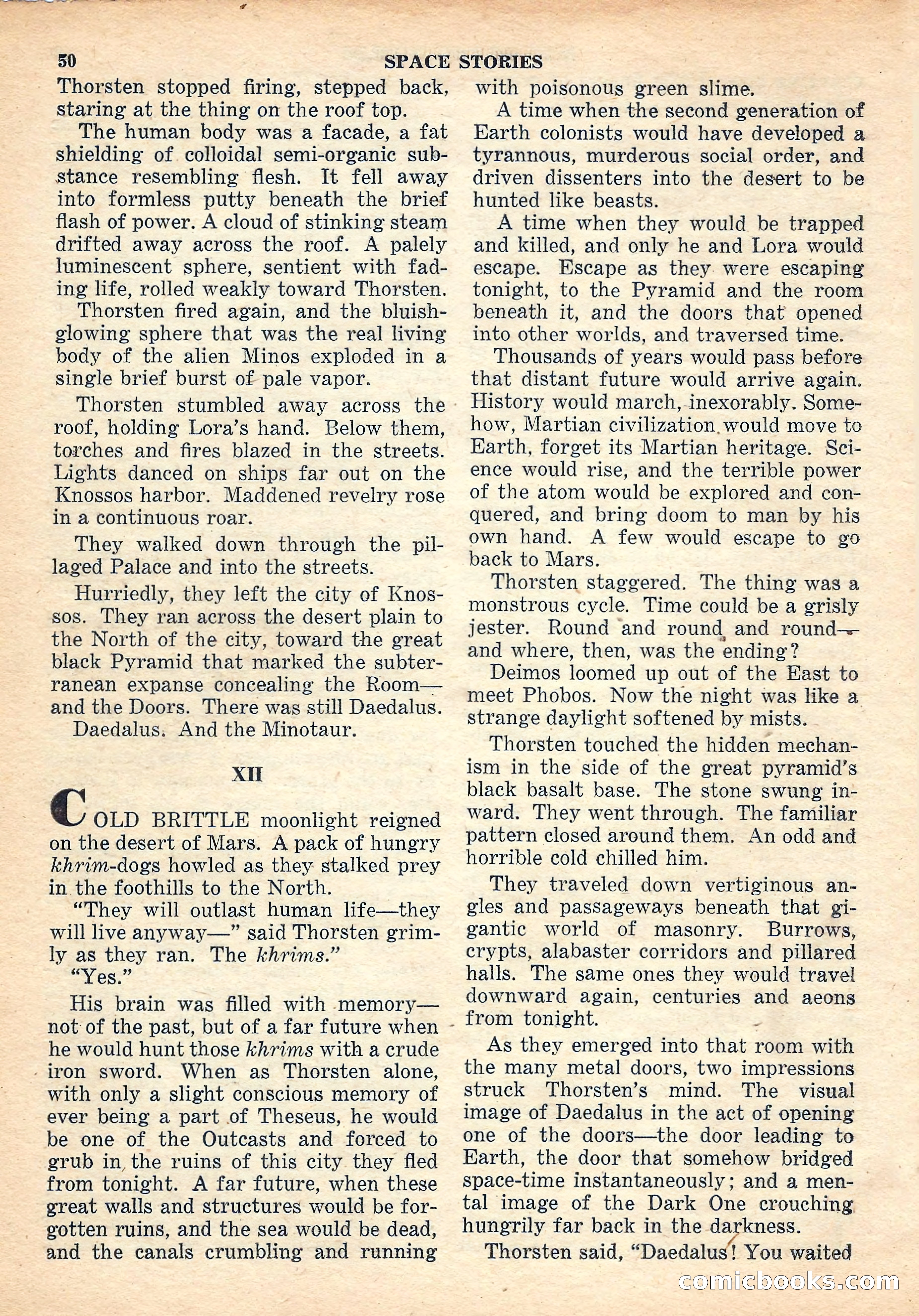 Space Stories, October 1952 — page 50 of 132