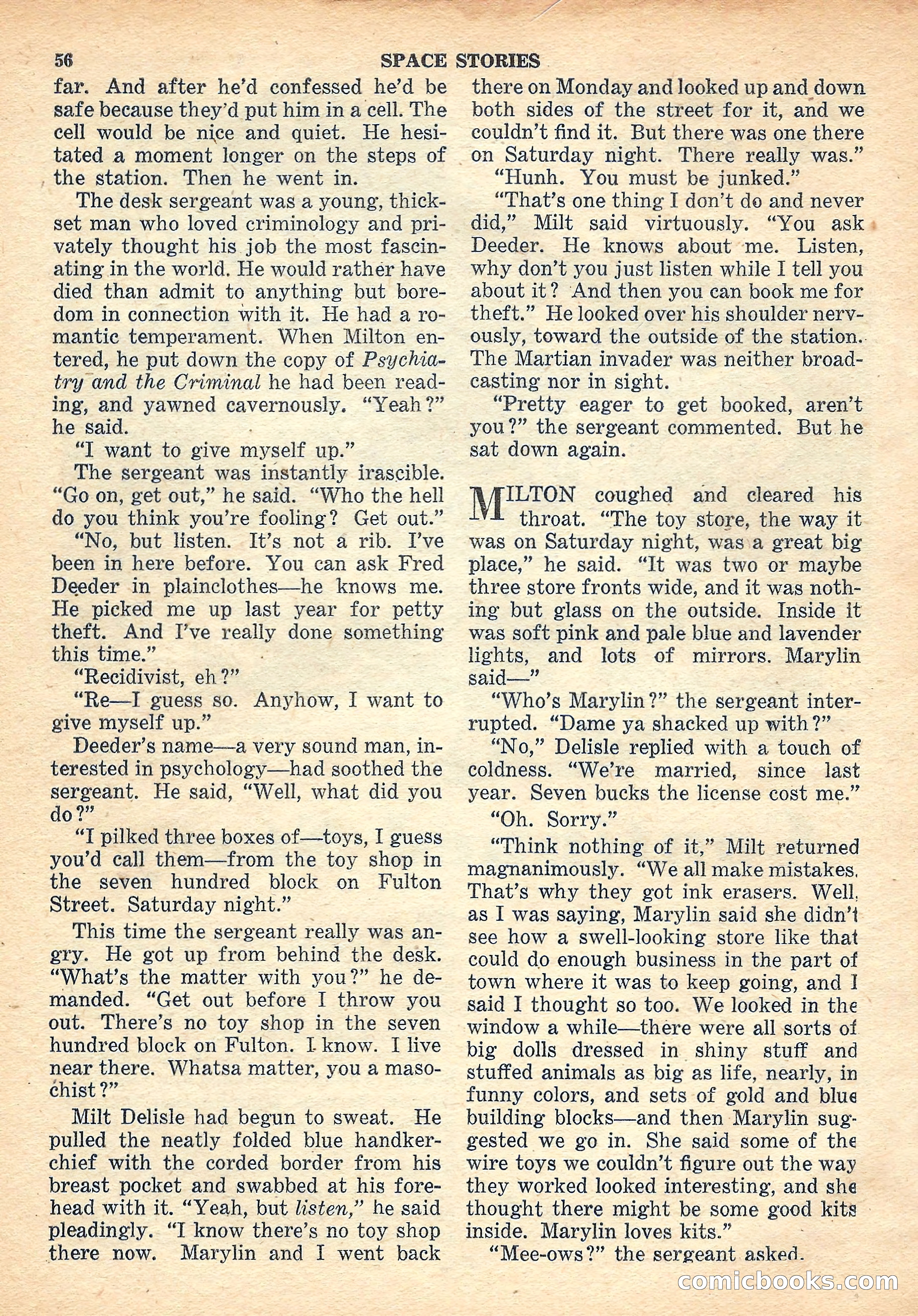 Space Stories, October 1952 — page 56 of 132