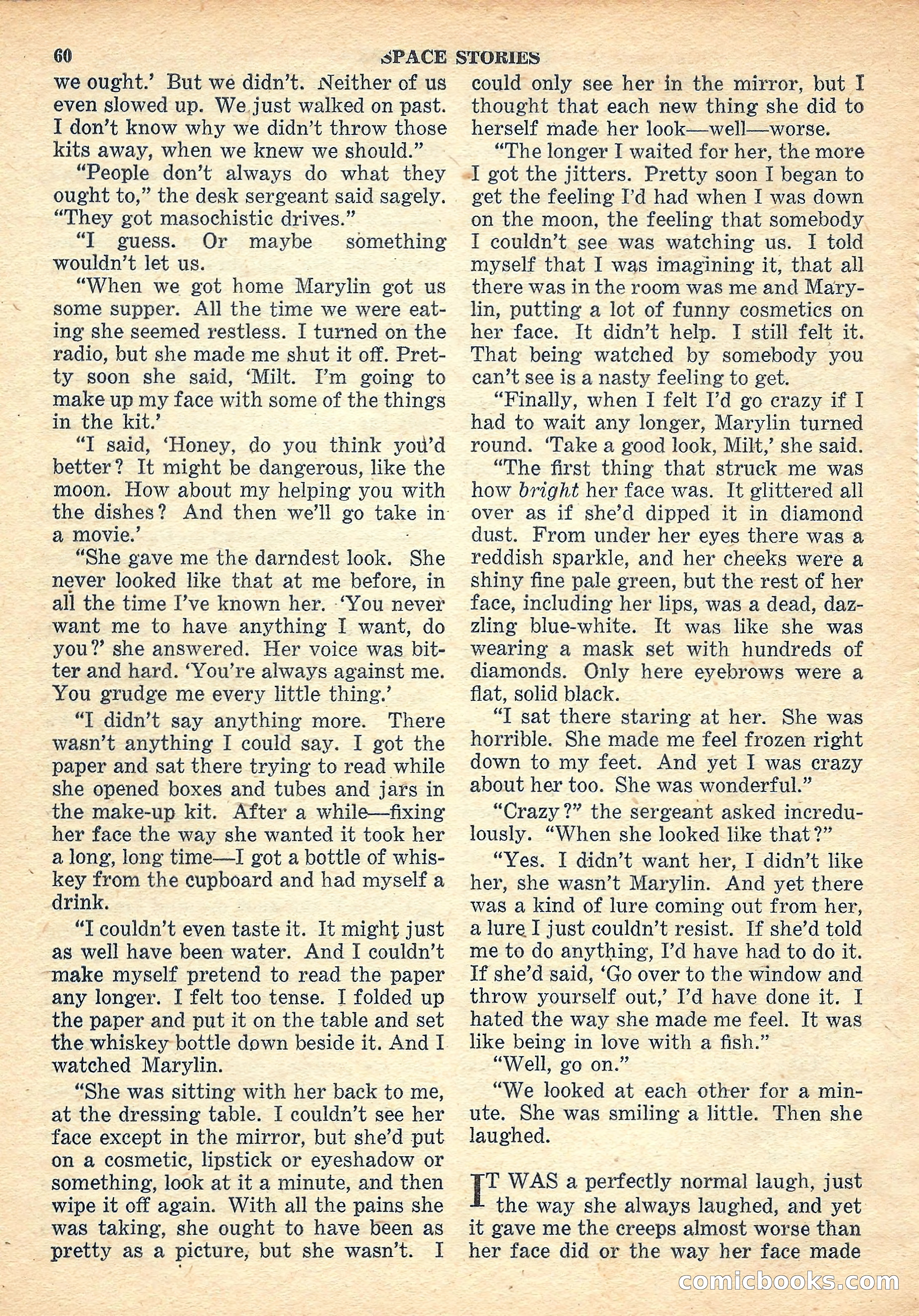 Space Stories, October 1952 — page 60 of 132