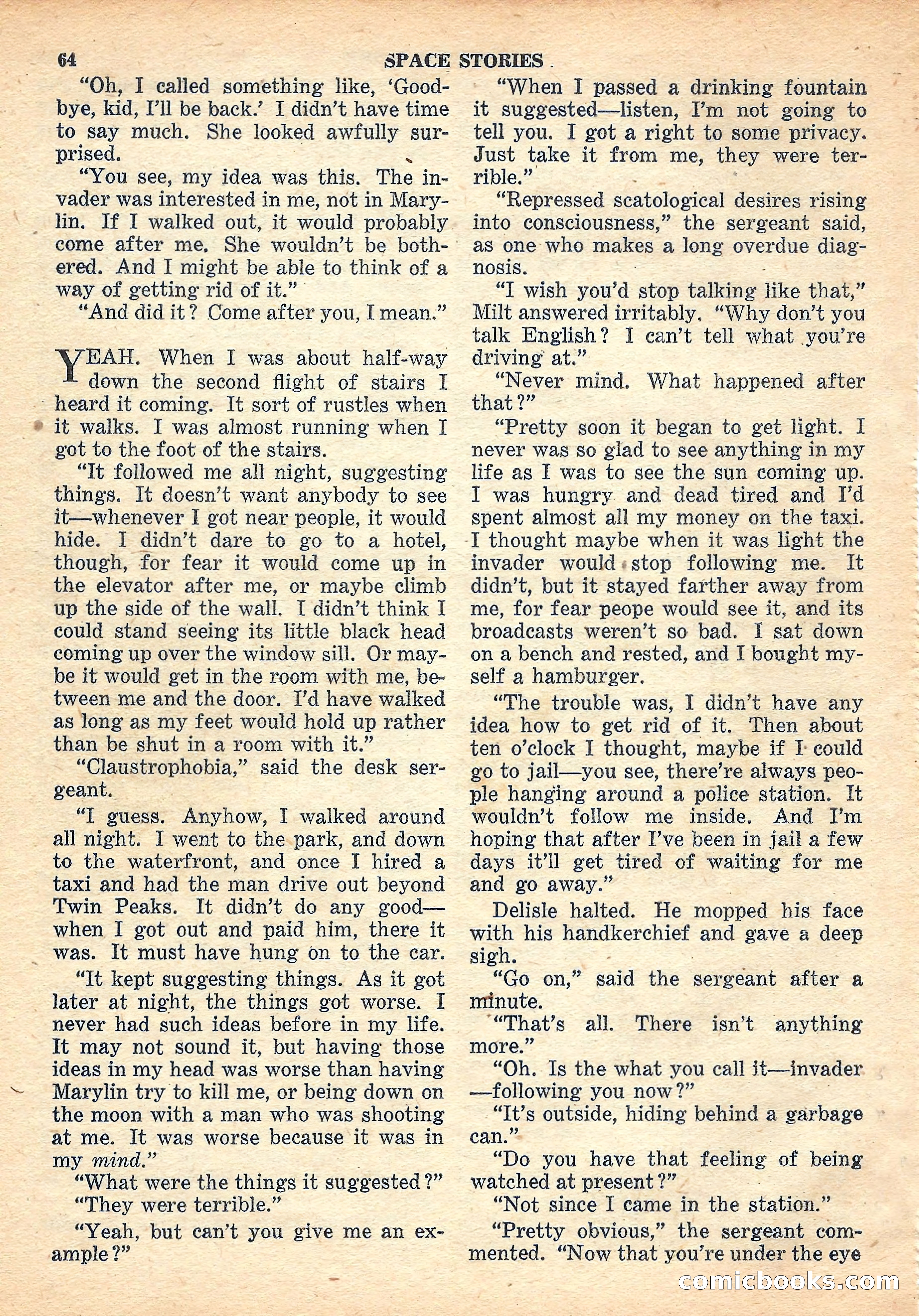 Space Stories, October 1952 — page 64 of 132