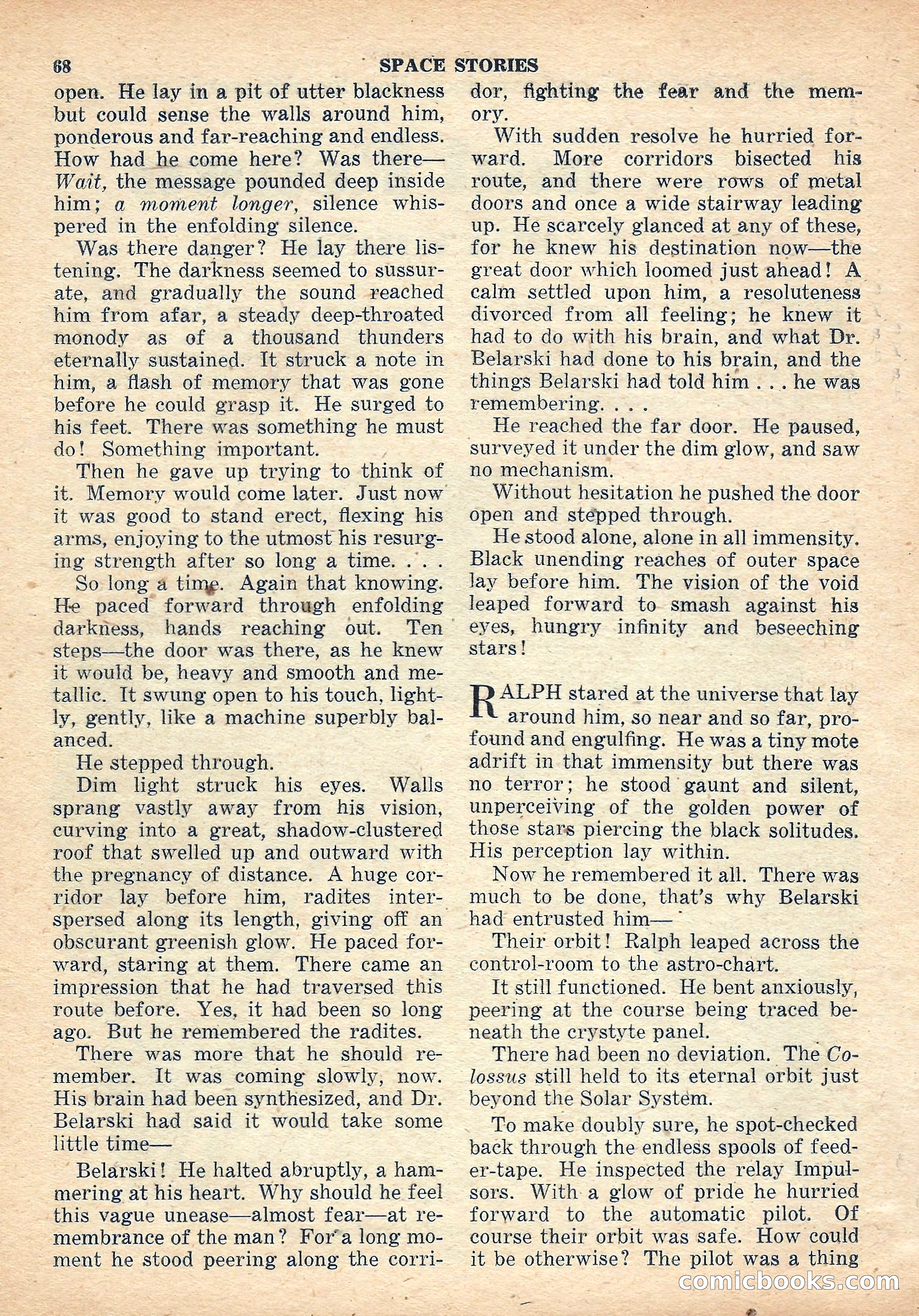 Space Stories, October 1952 — page 68 of 132