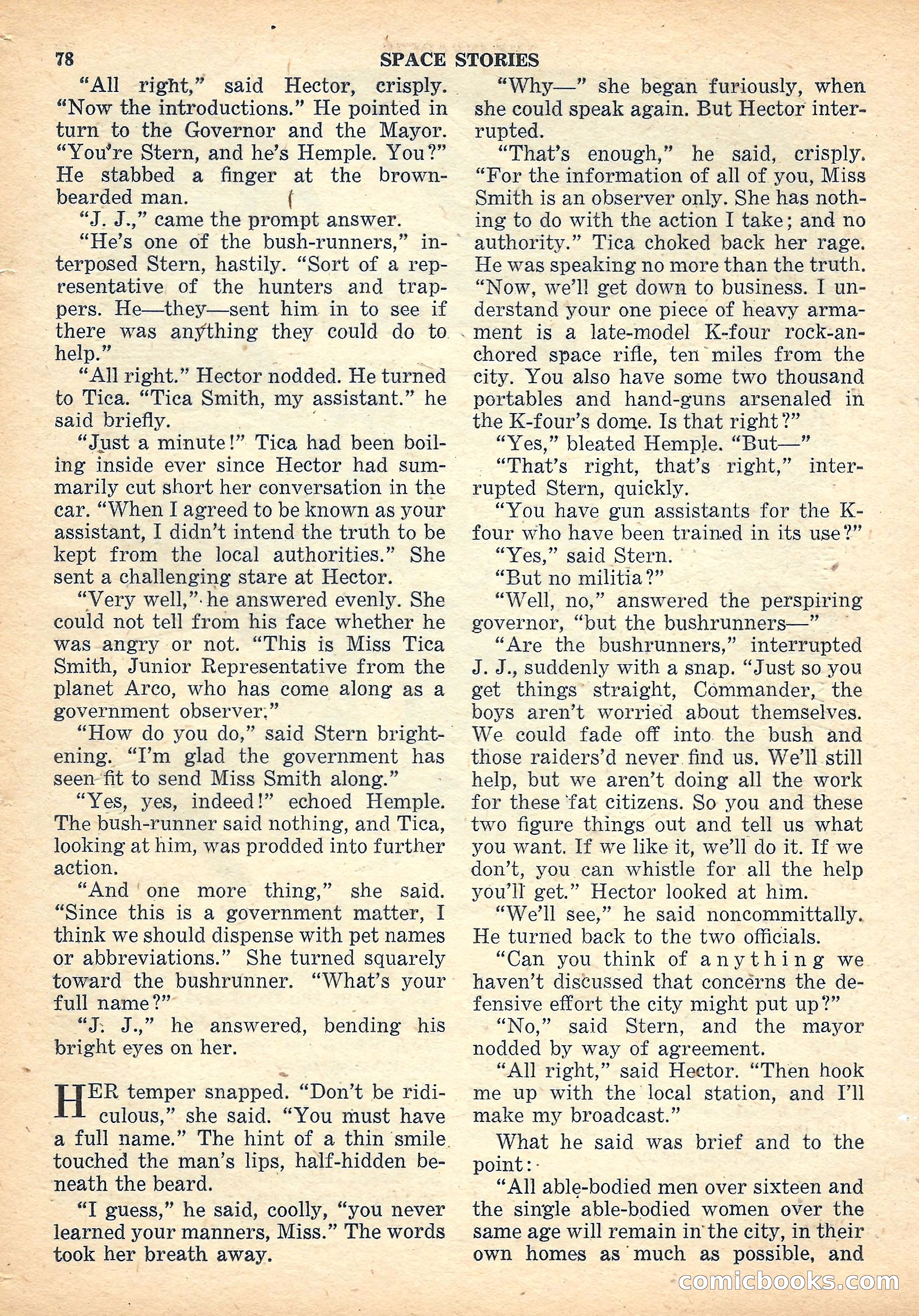 Space Stories, October 1952 — page 78 of 132