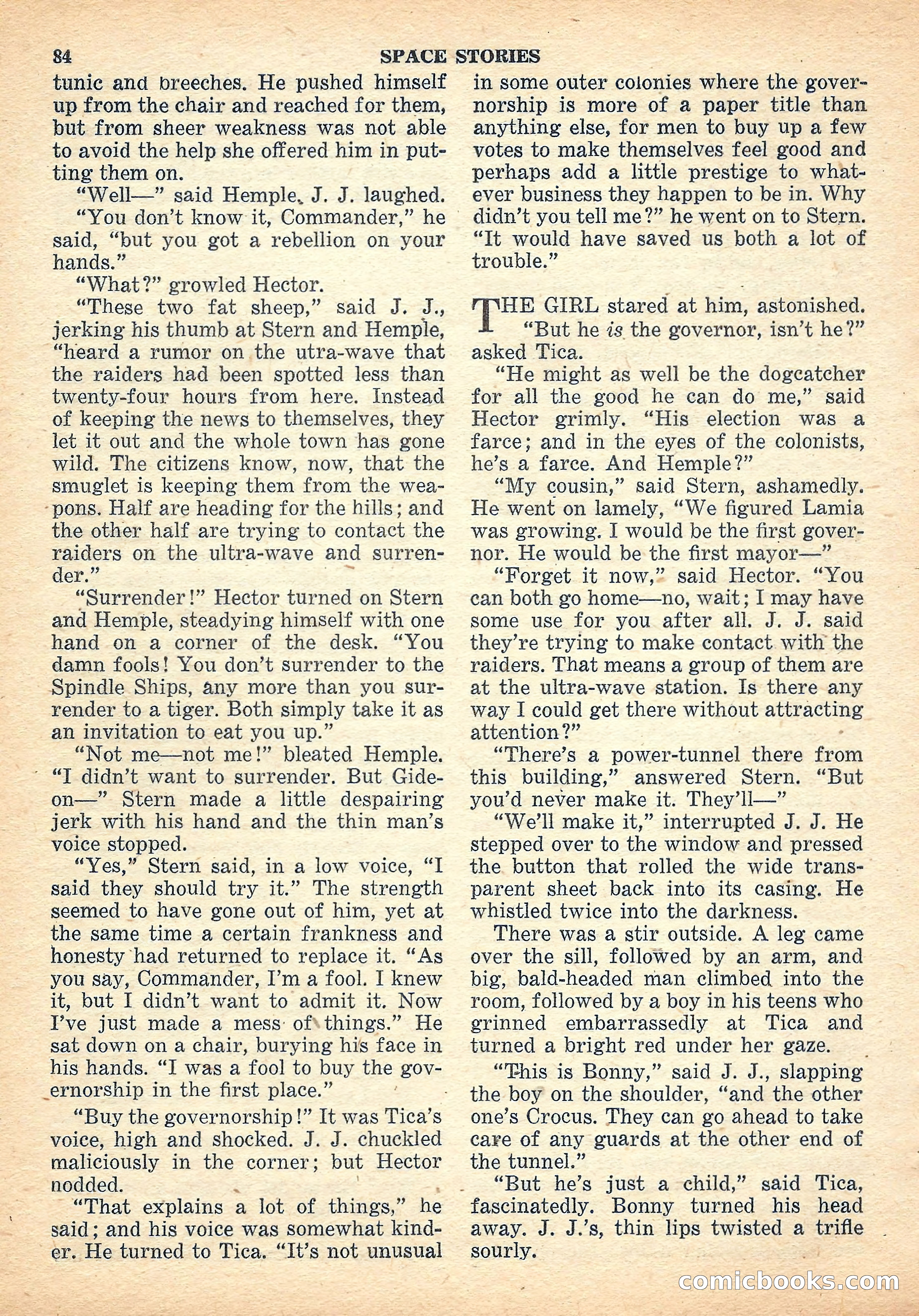 Space Stories, October 1952 — page 84 of 132