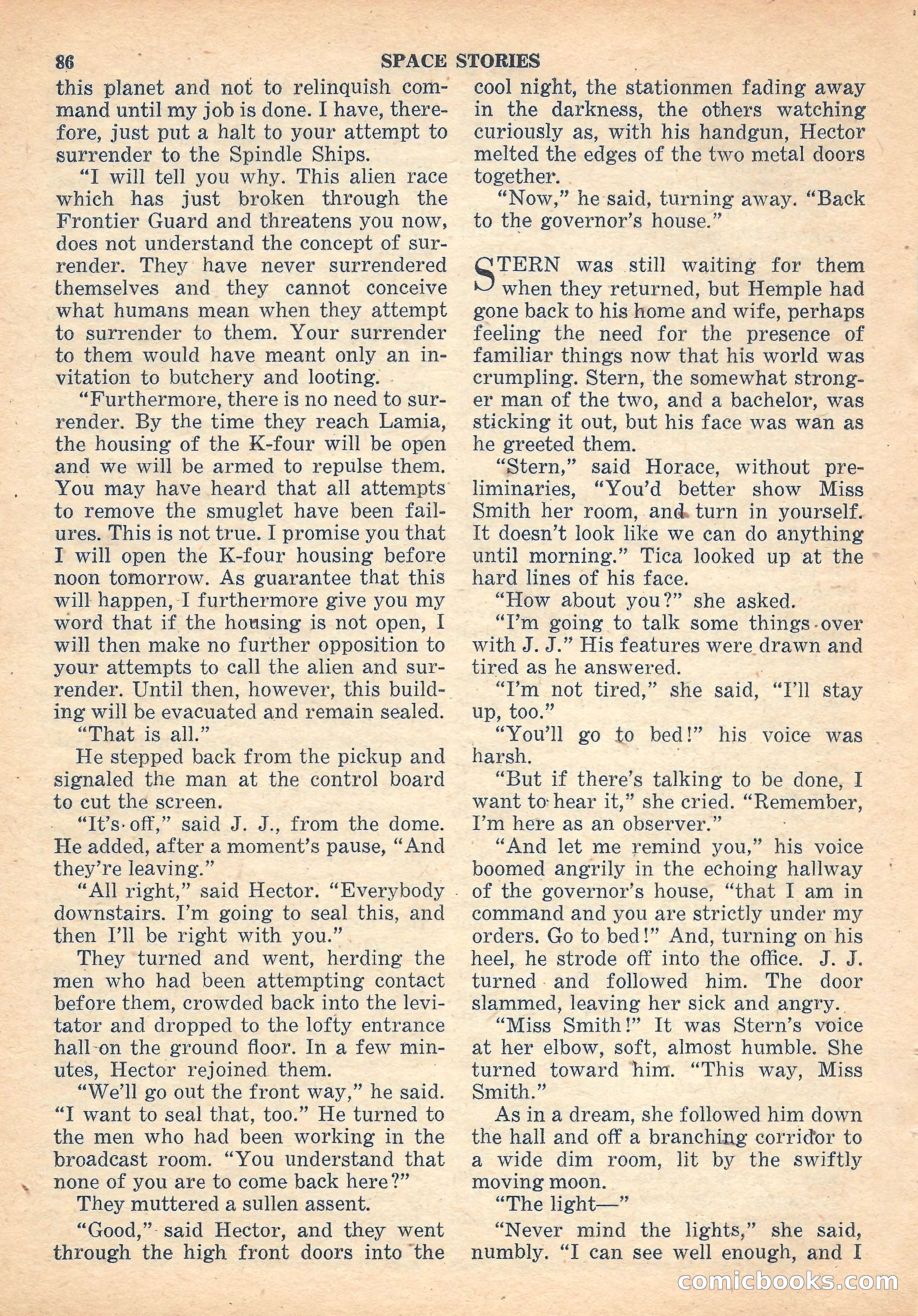 Space Stories, October 1952 — page 86 of 132