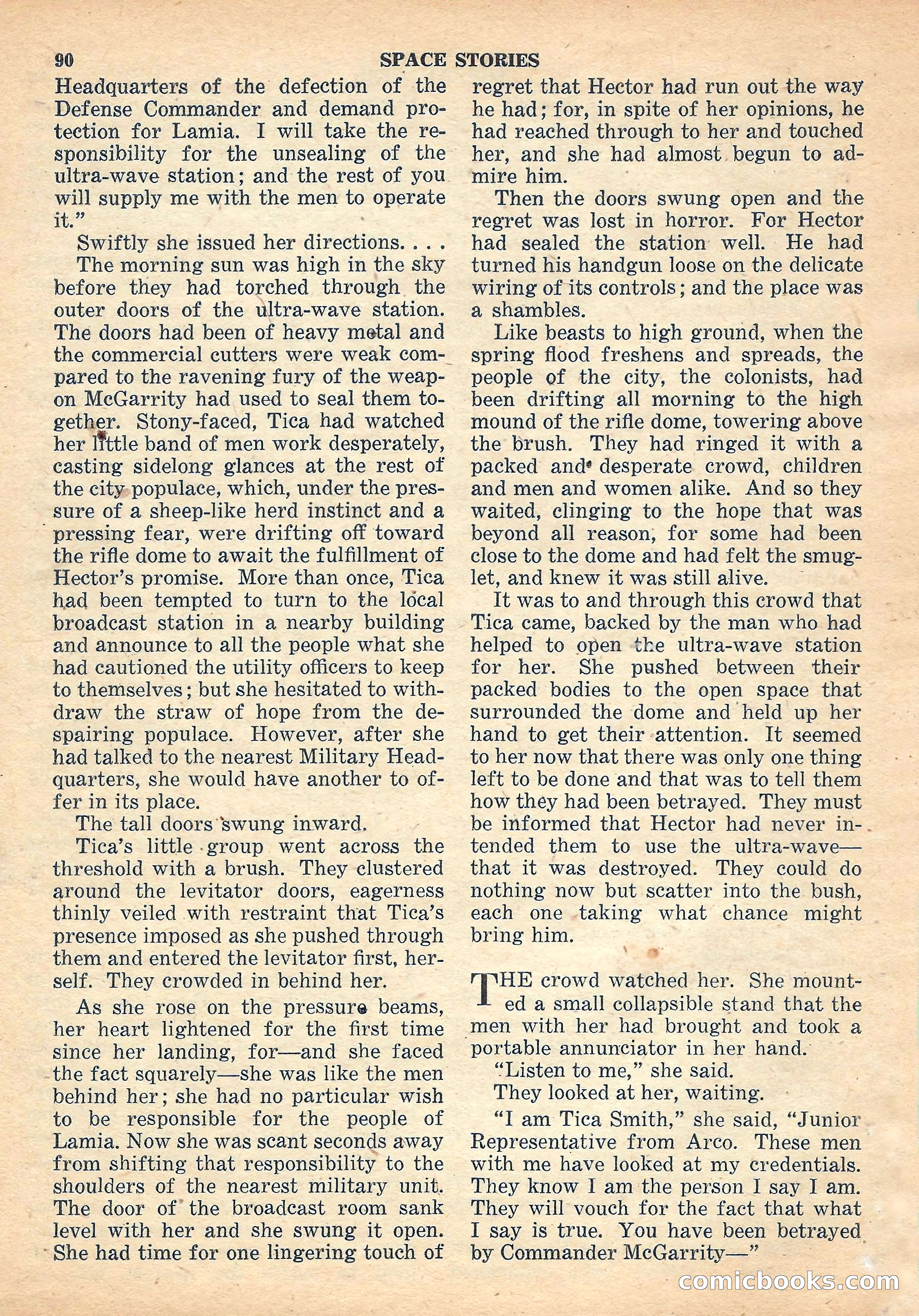 Space Stories, October 1952 — page 90 of 132