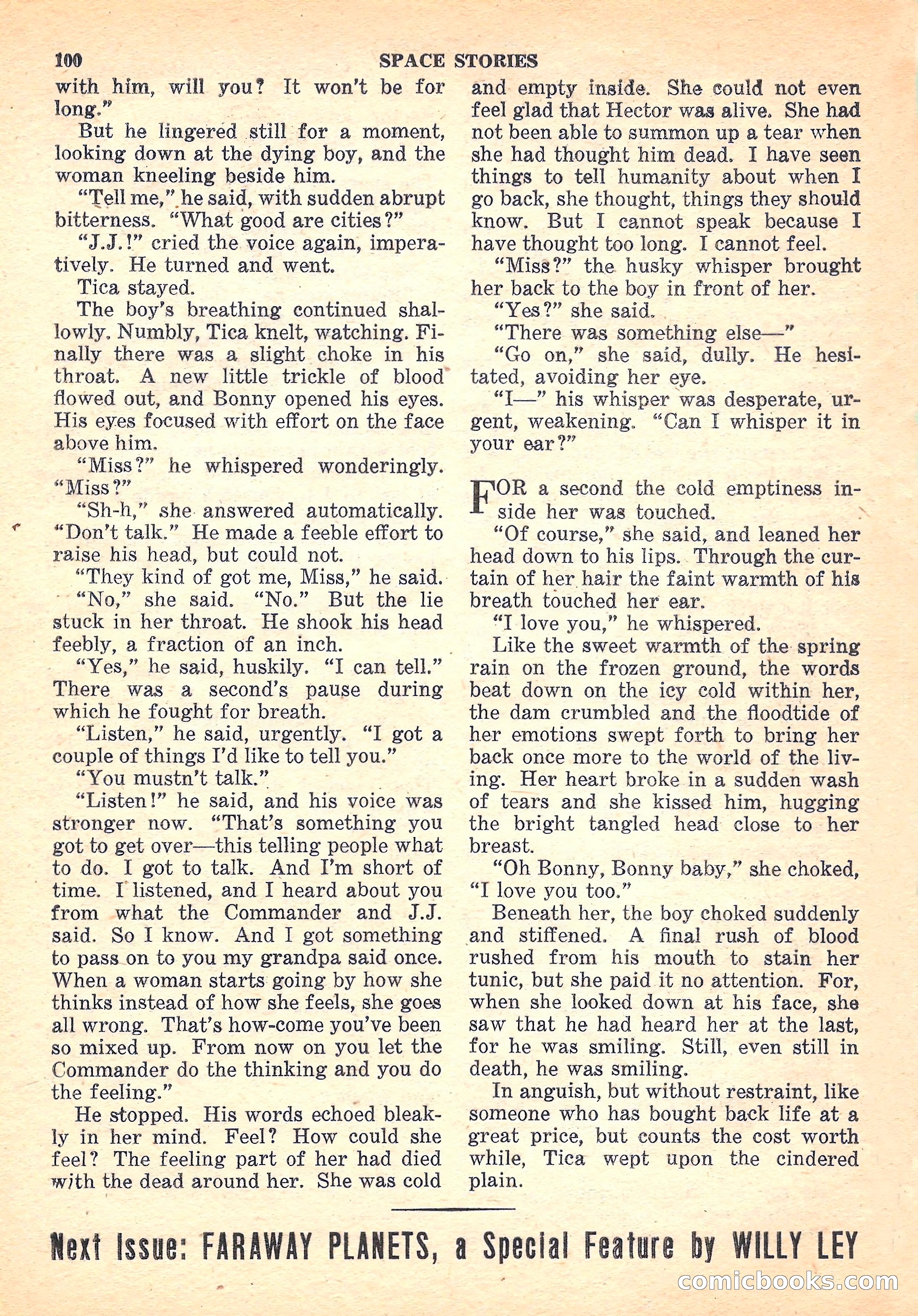 Space Stories, October 1952 — page 100 of 132