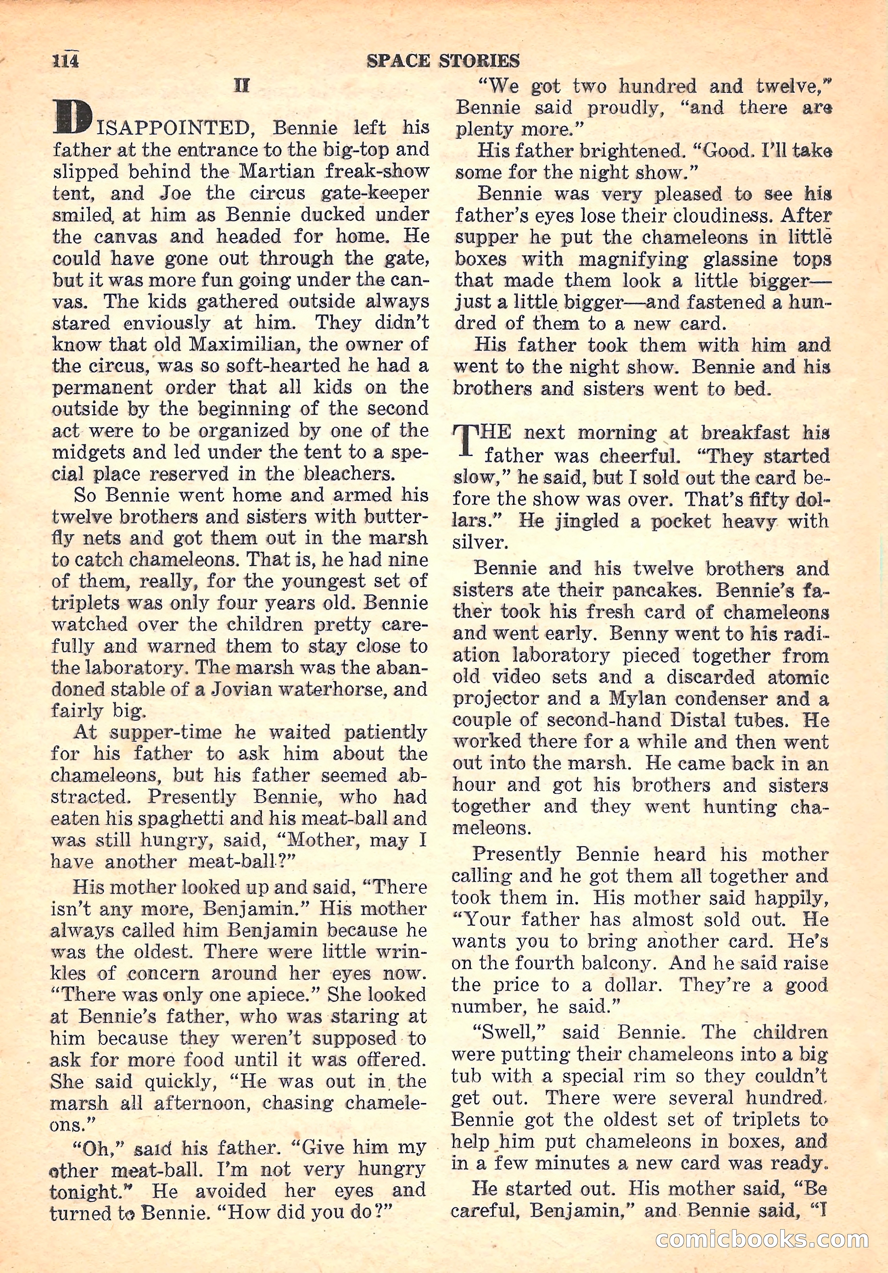 Space Stories, October 1952 — page 114 of 132