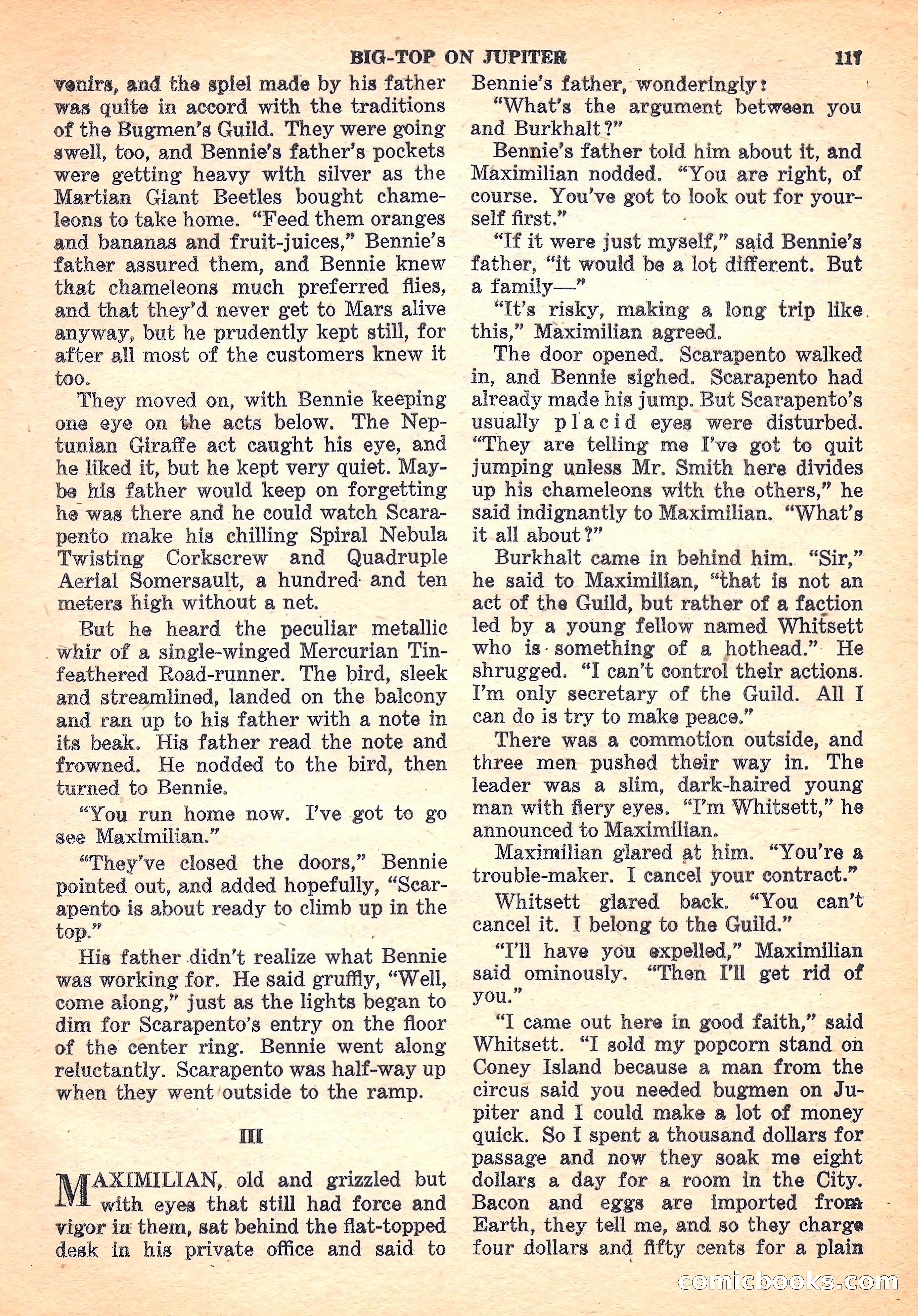 Space Stories, October 1952 — page 117 of 132