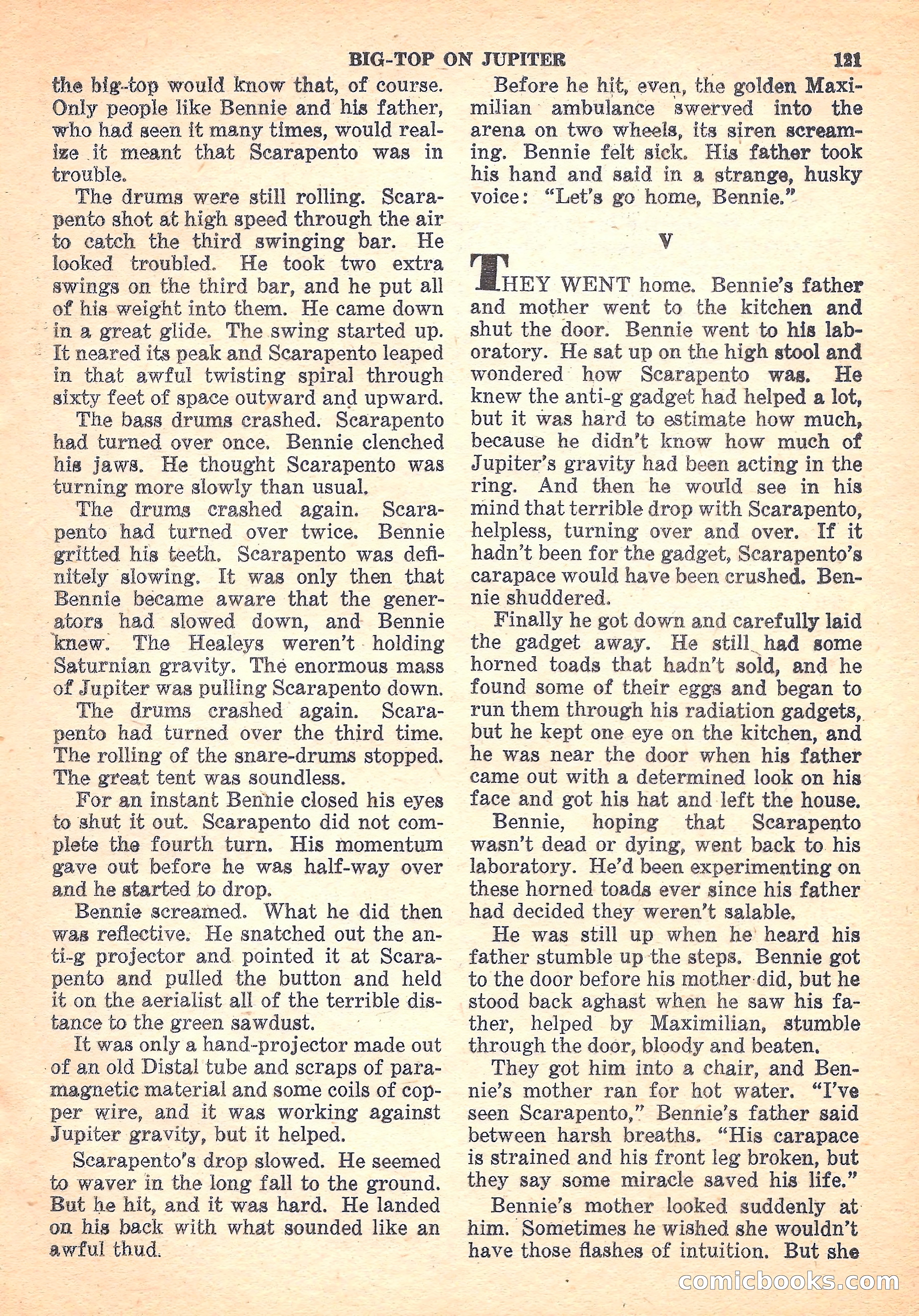 Space Stories, October 1952 — page 121 of 132
