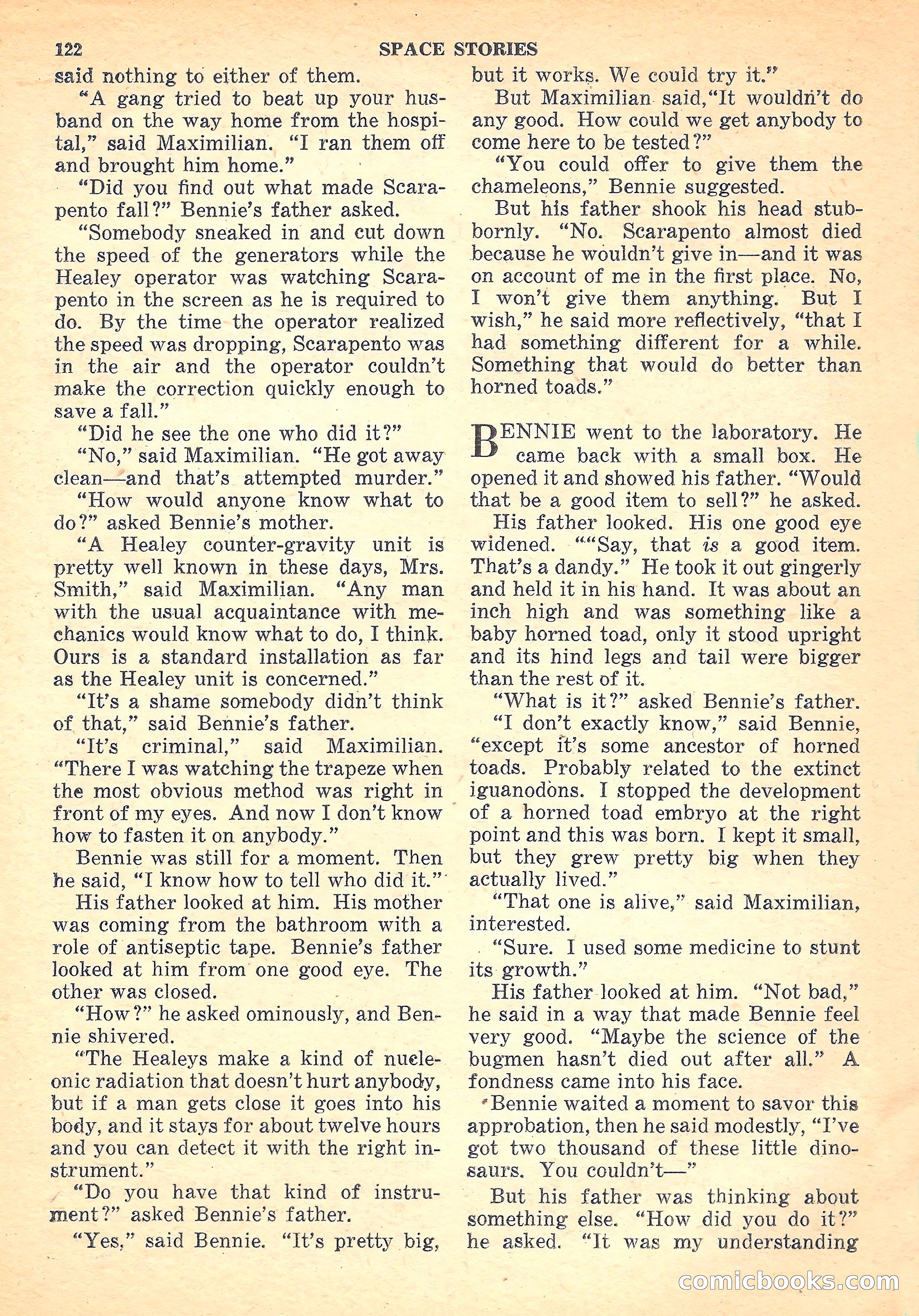 Space Stories, October 1952 — page 122 of 132