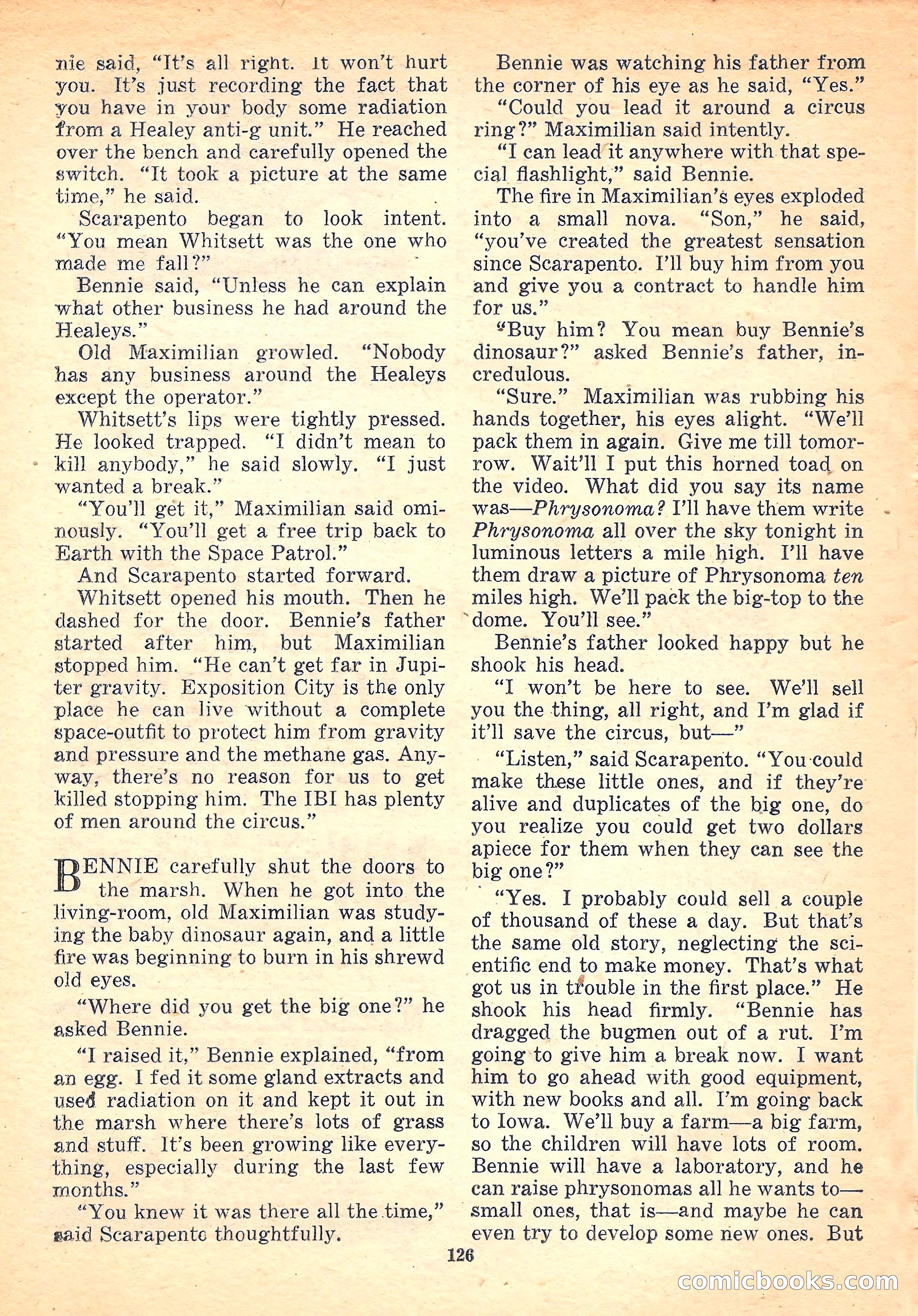 Space Stories, October 1952 — page 126 of 132