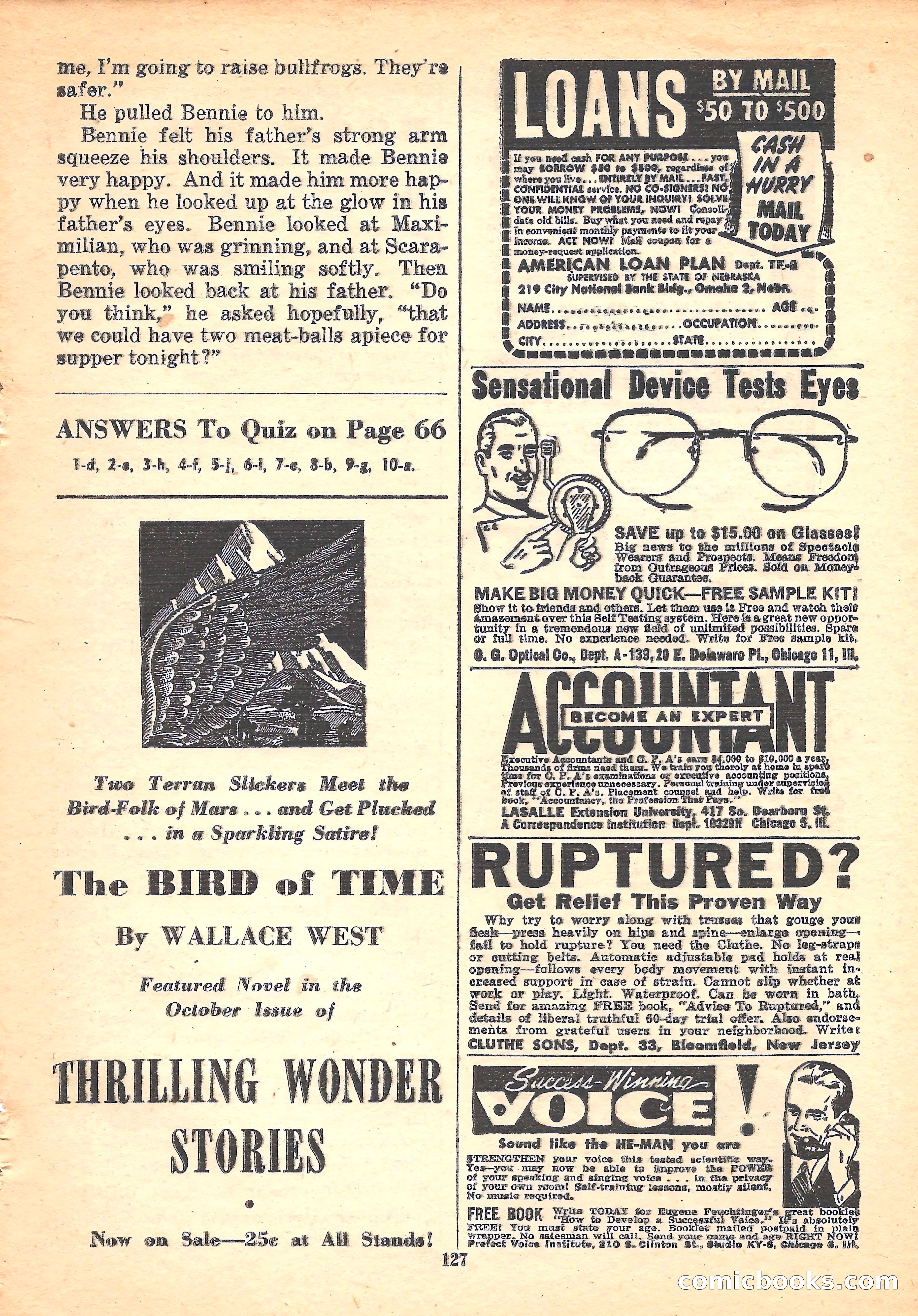 Space Stories, October 1952 — page 127 of 132