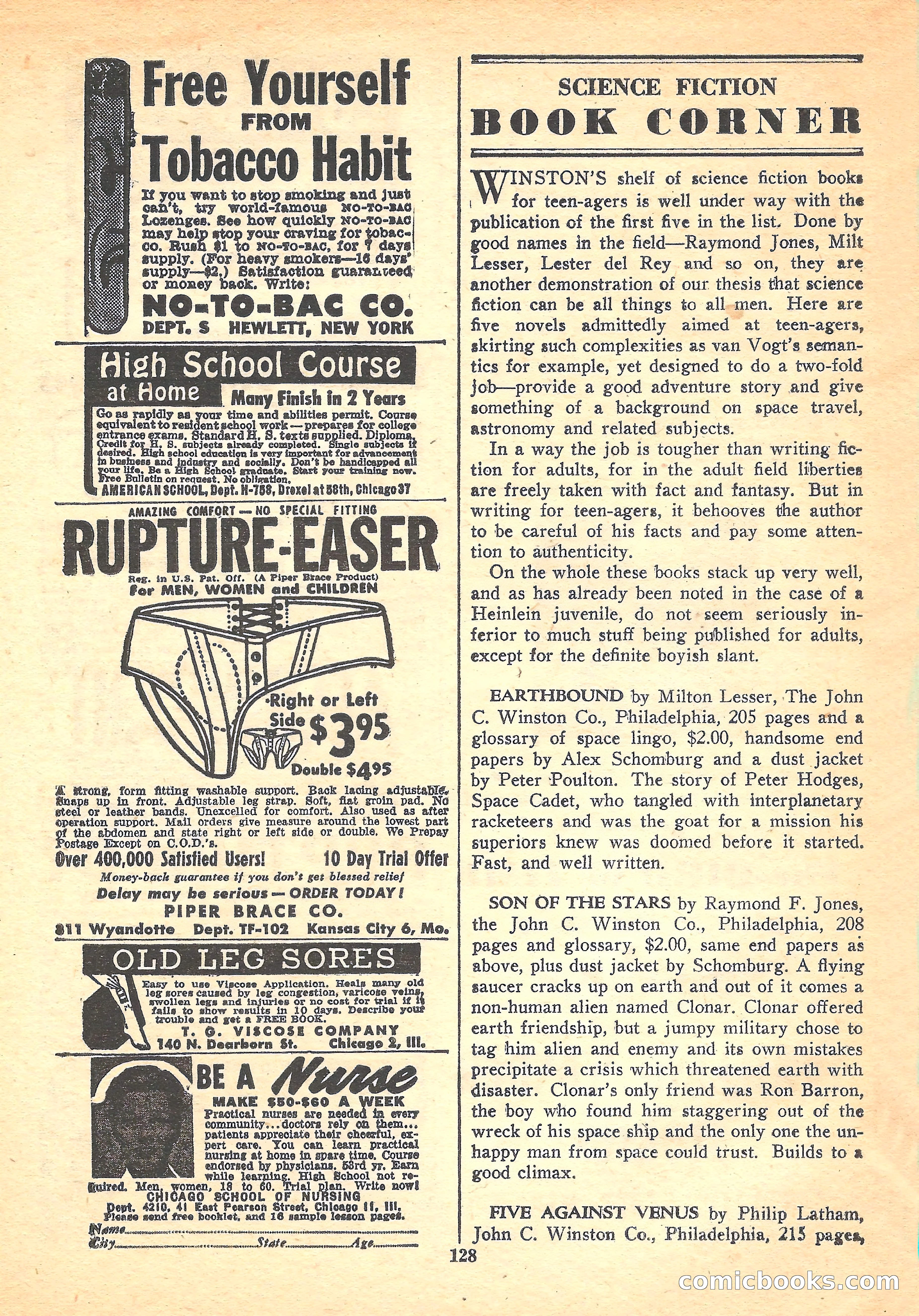 Space Stories, October 1952 — page 128 of 132