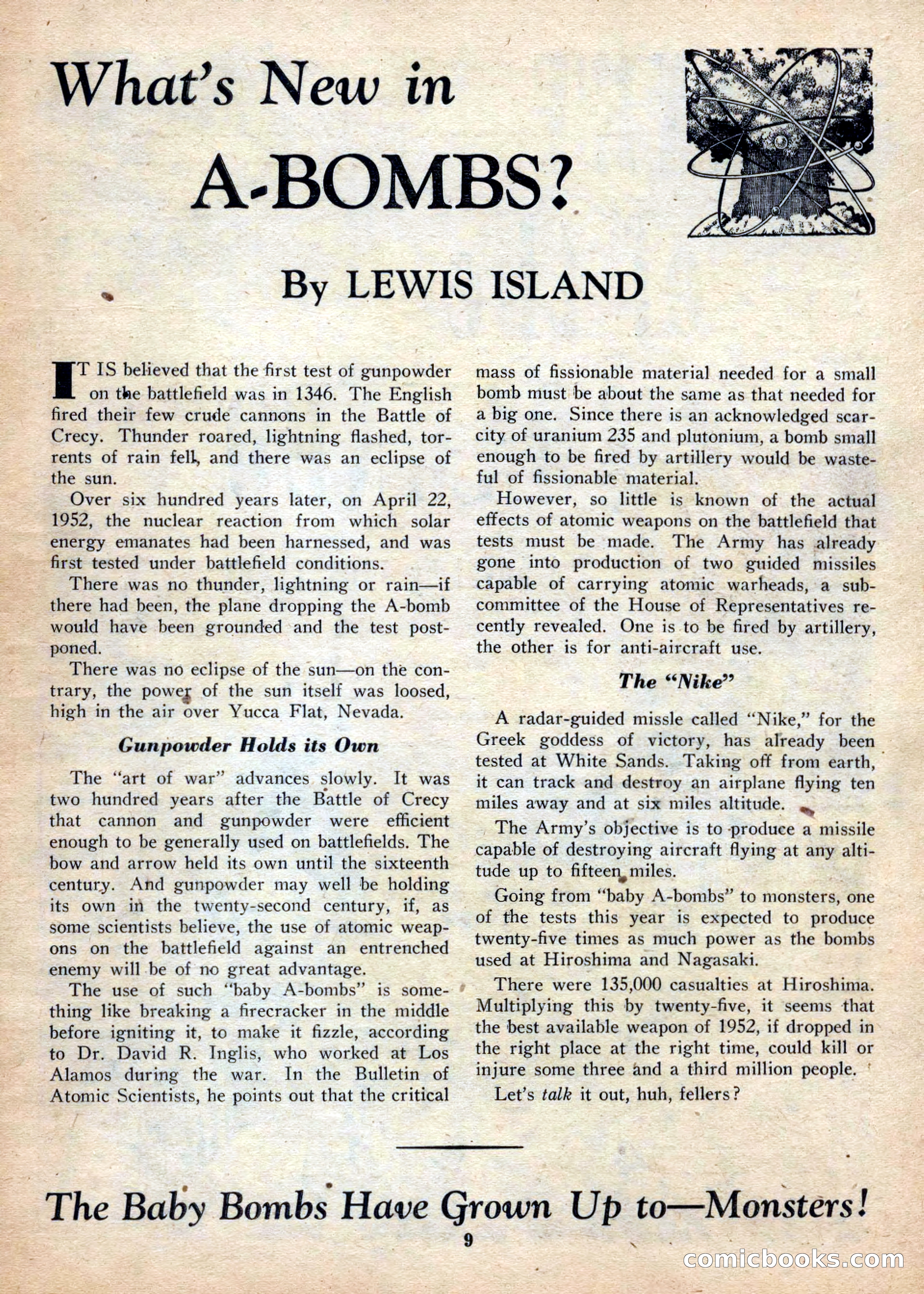 Space Stories, December 1952 — page 9 of 132